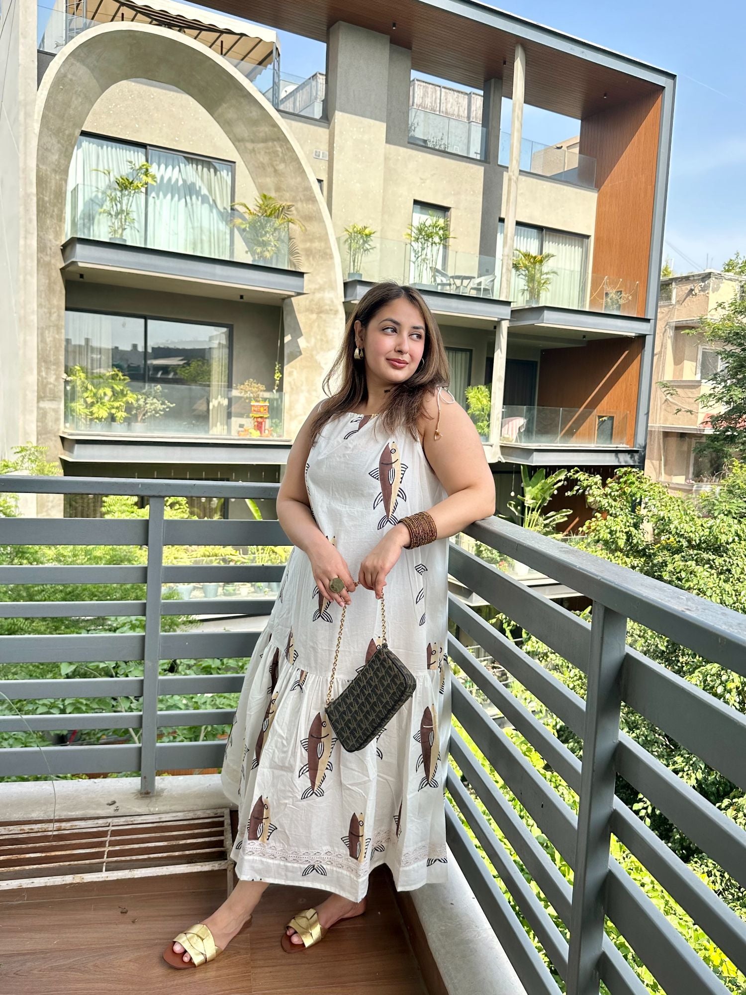 Jal Ki Rani Halter Maxi Dress