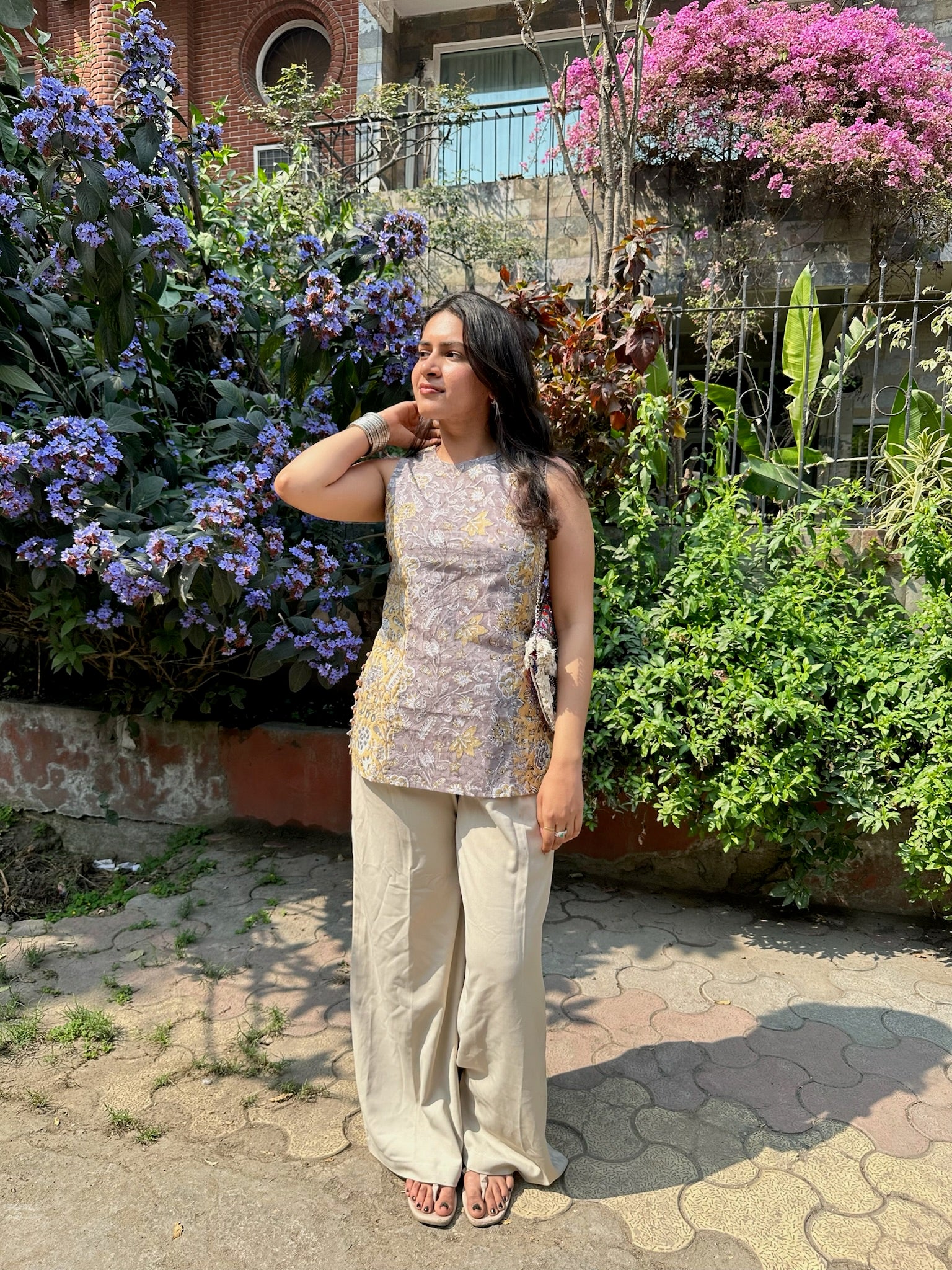 Peppercorn Halter Short Kurti