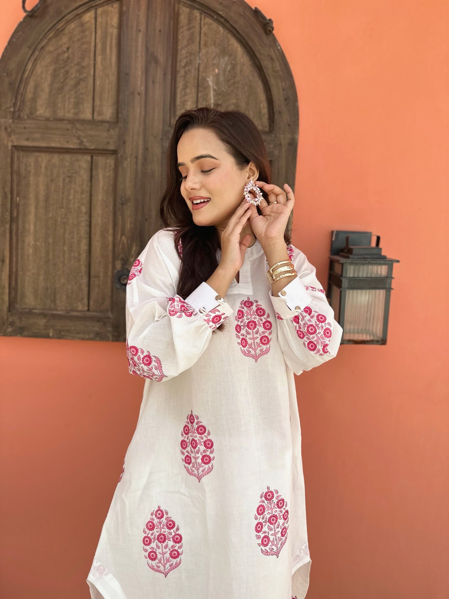 Boxy Kumudini Pink Co-Ord Set