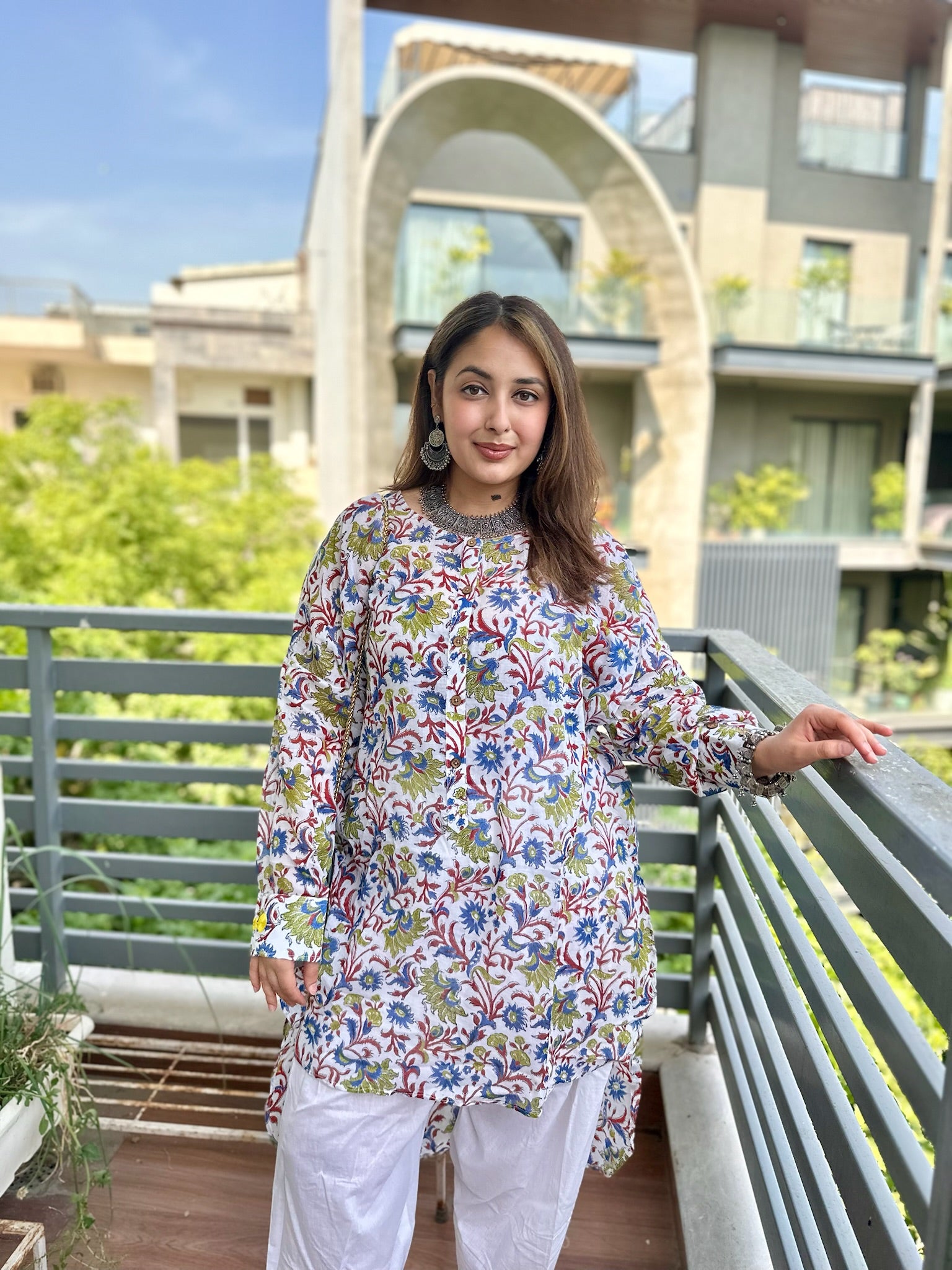 Neel Gulzar Mulmul Co-ord Set