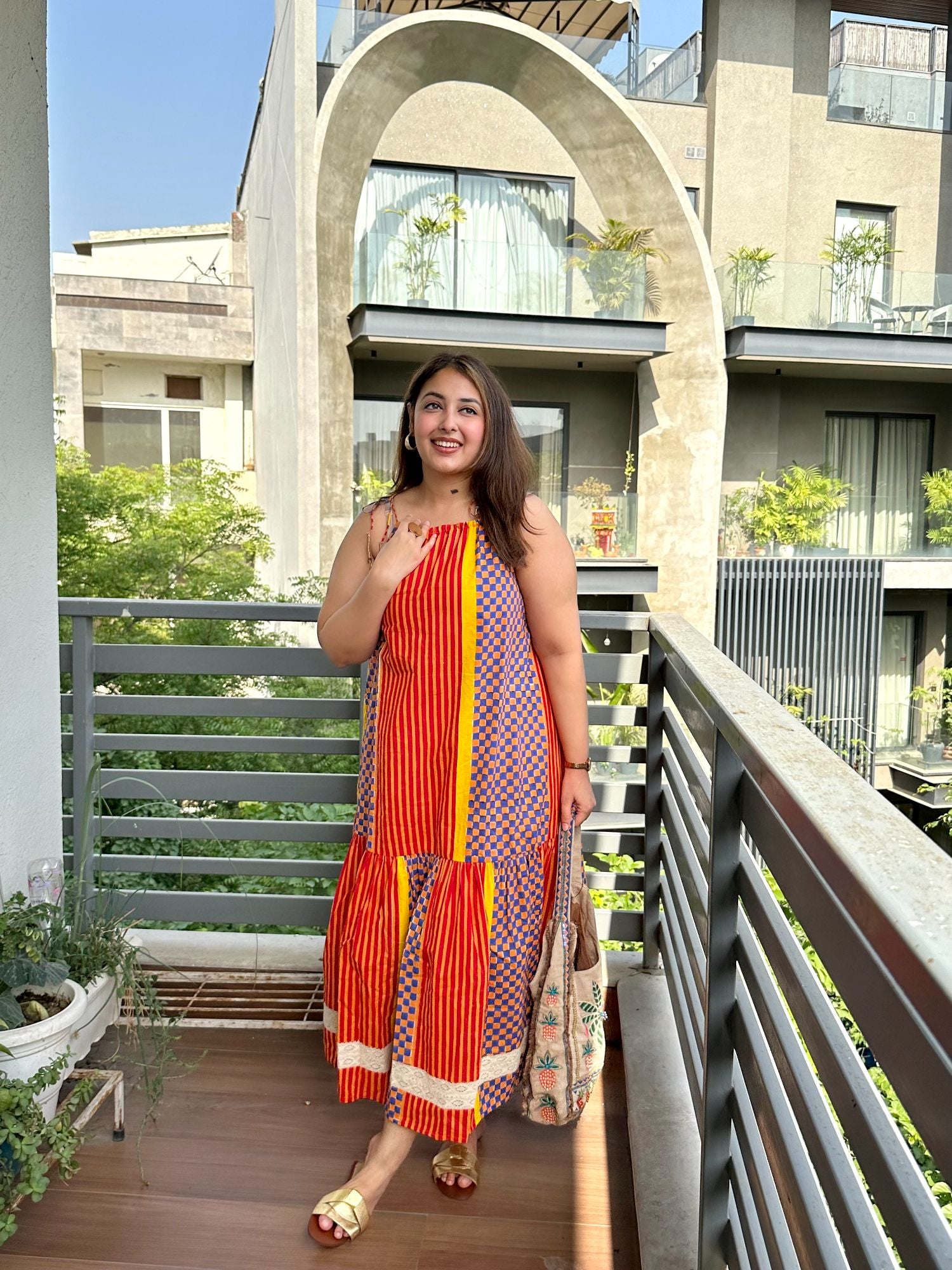 Shahi Sunset Halter Maxi Dress