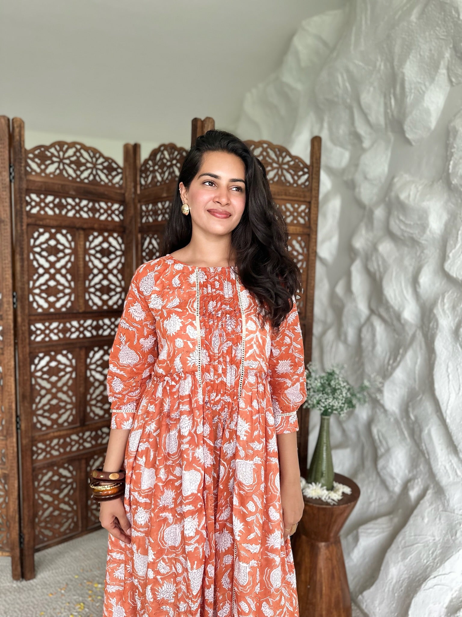 Amber Throne Mulmul Maxi Dress