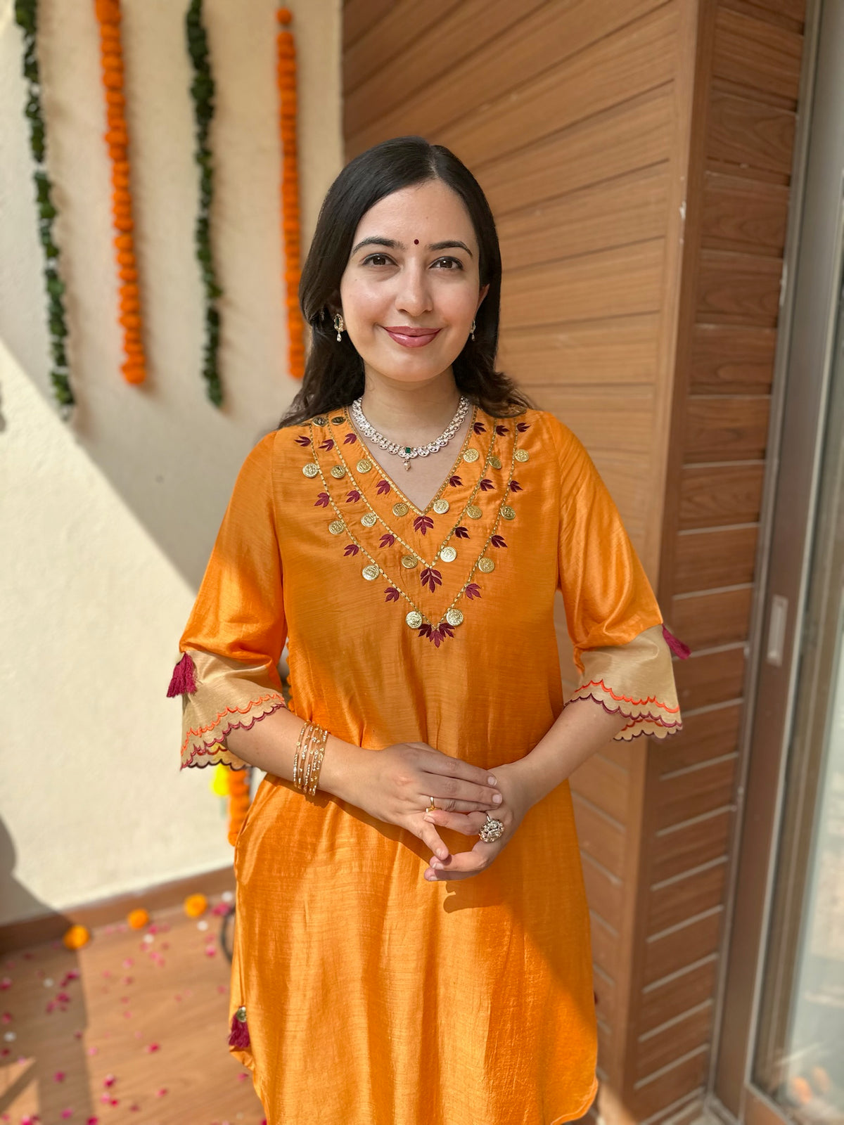 Kesar Glow Solid Embroidery Set