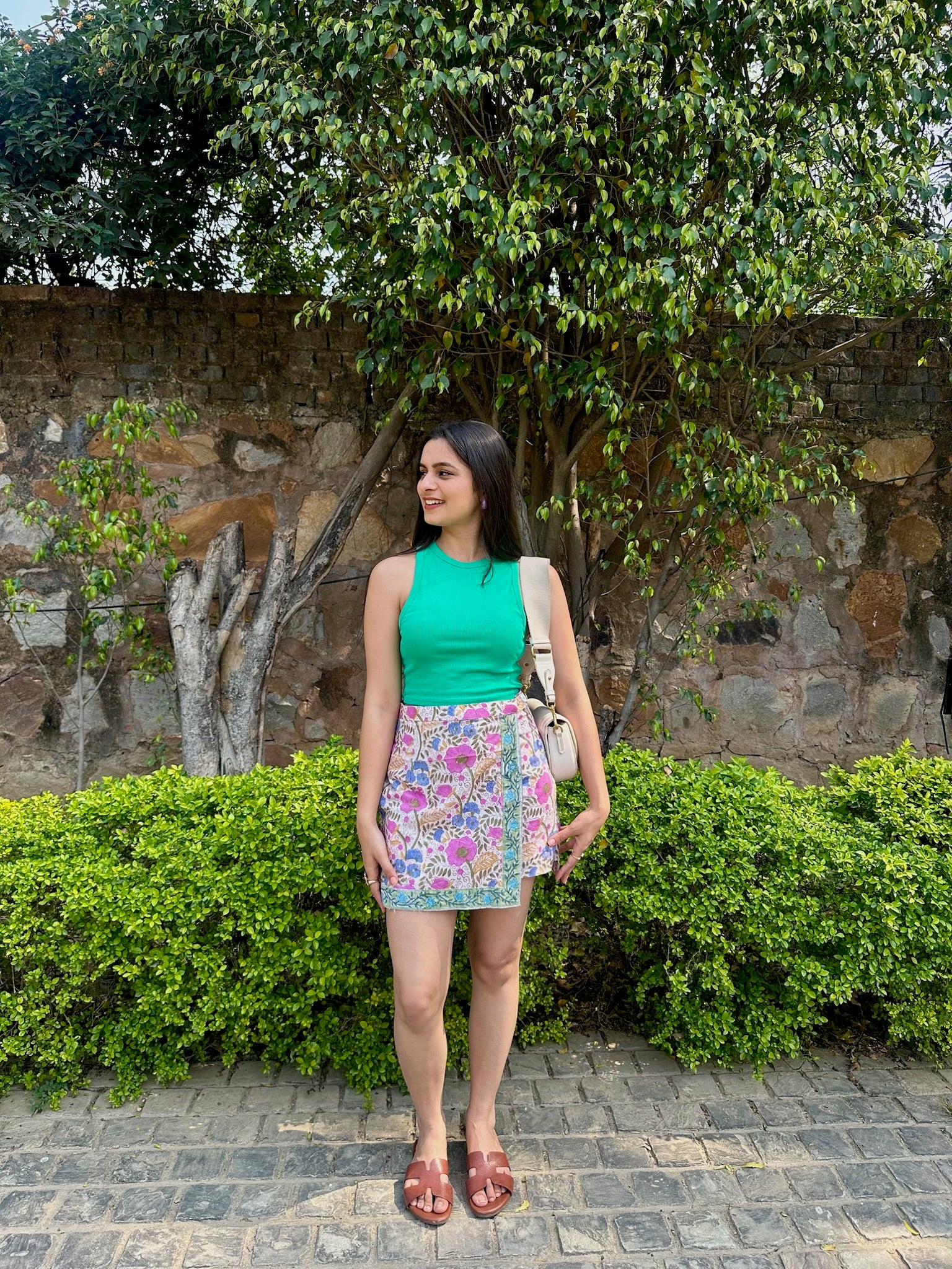 Pink Cocktail Floral Skort