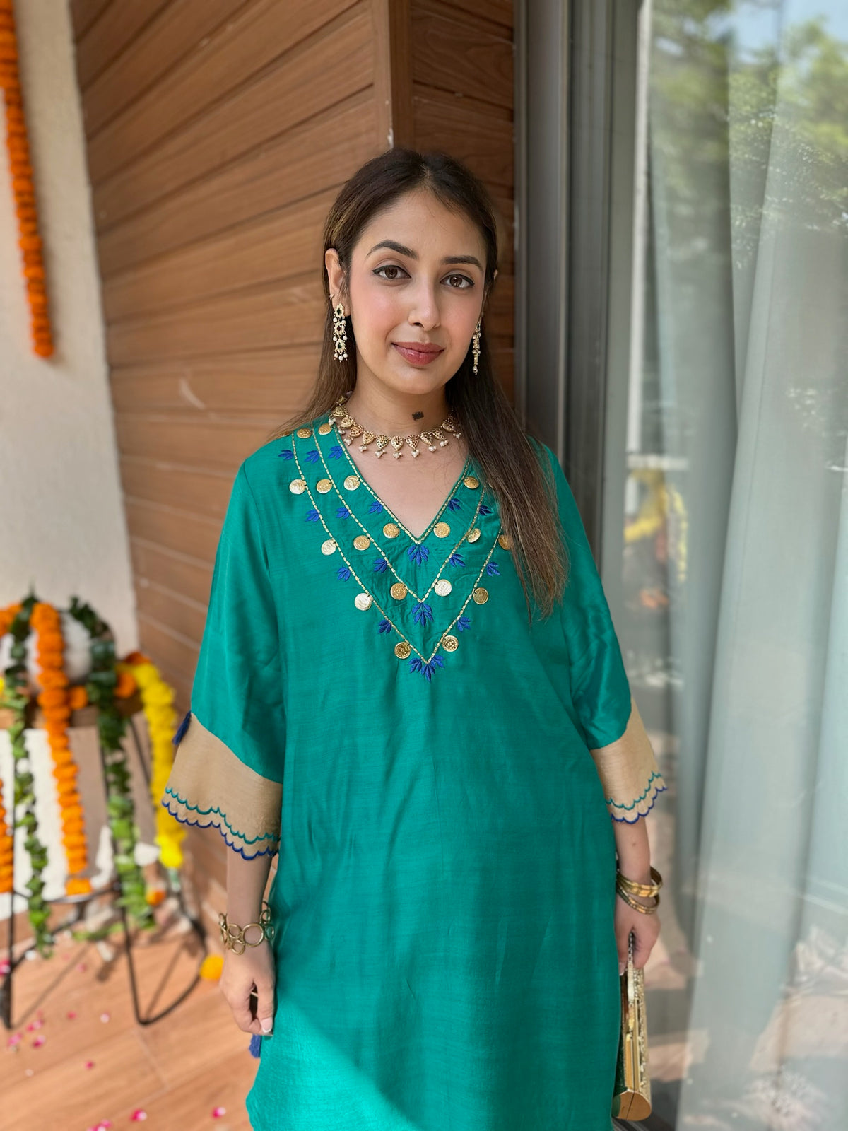 Mor Pankh Solid Embroidery Set