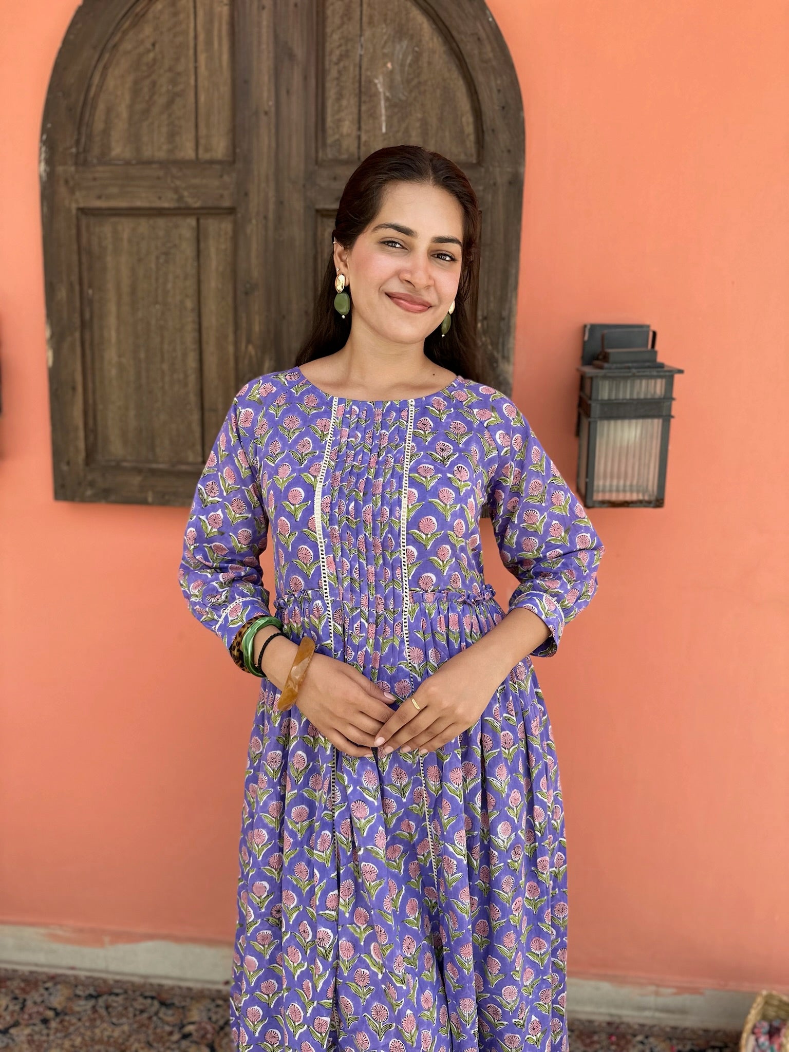 Imperial Mulberry Mulmul Maxi Dress