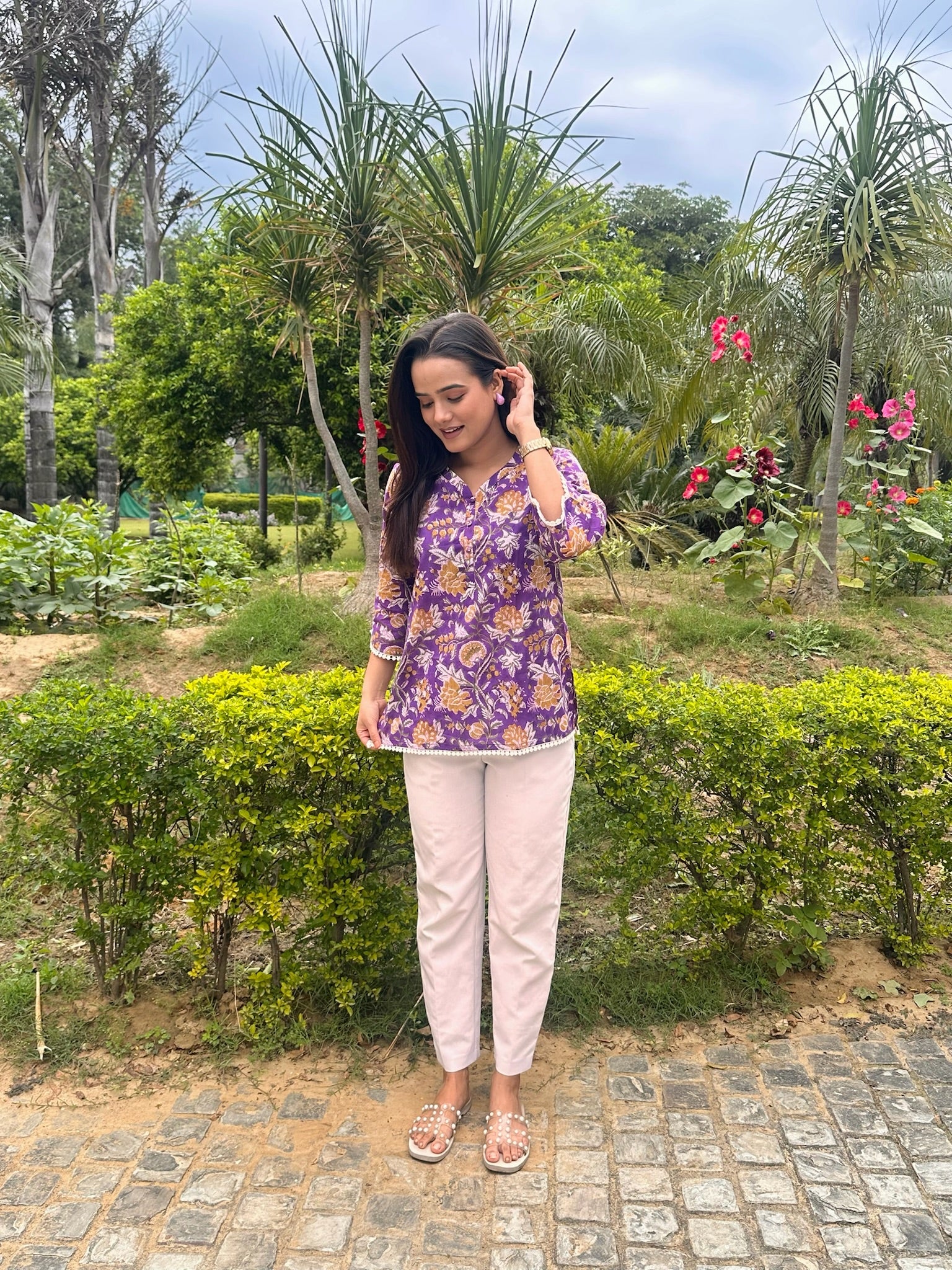 Hippie Lace Short Kurti