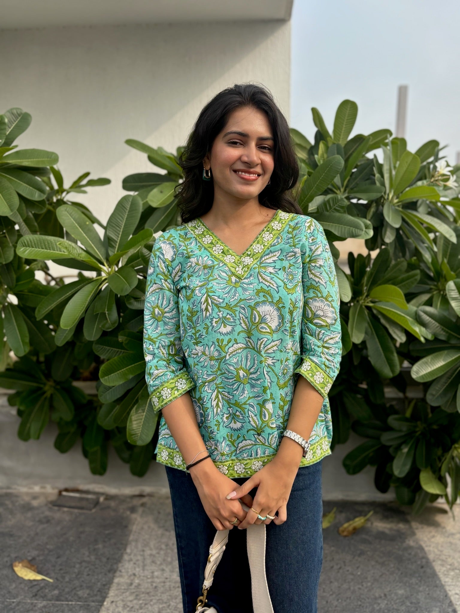 Azure Green Short Kurti