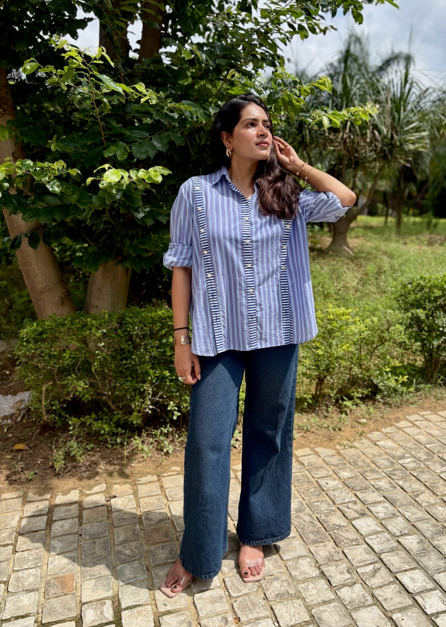 Twilight Noir Multi Placket Shirt