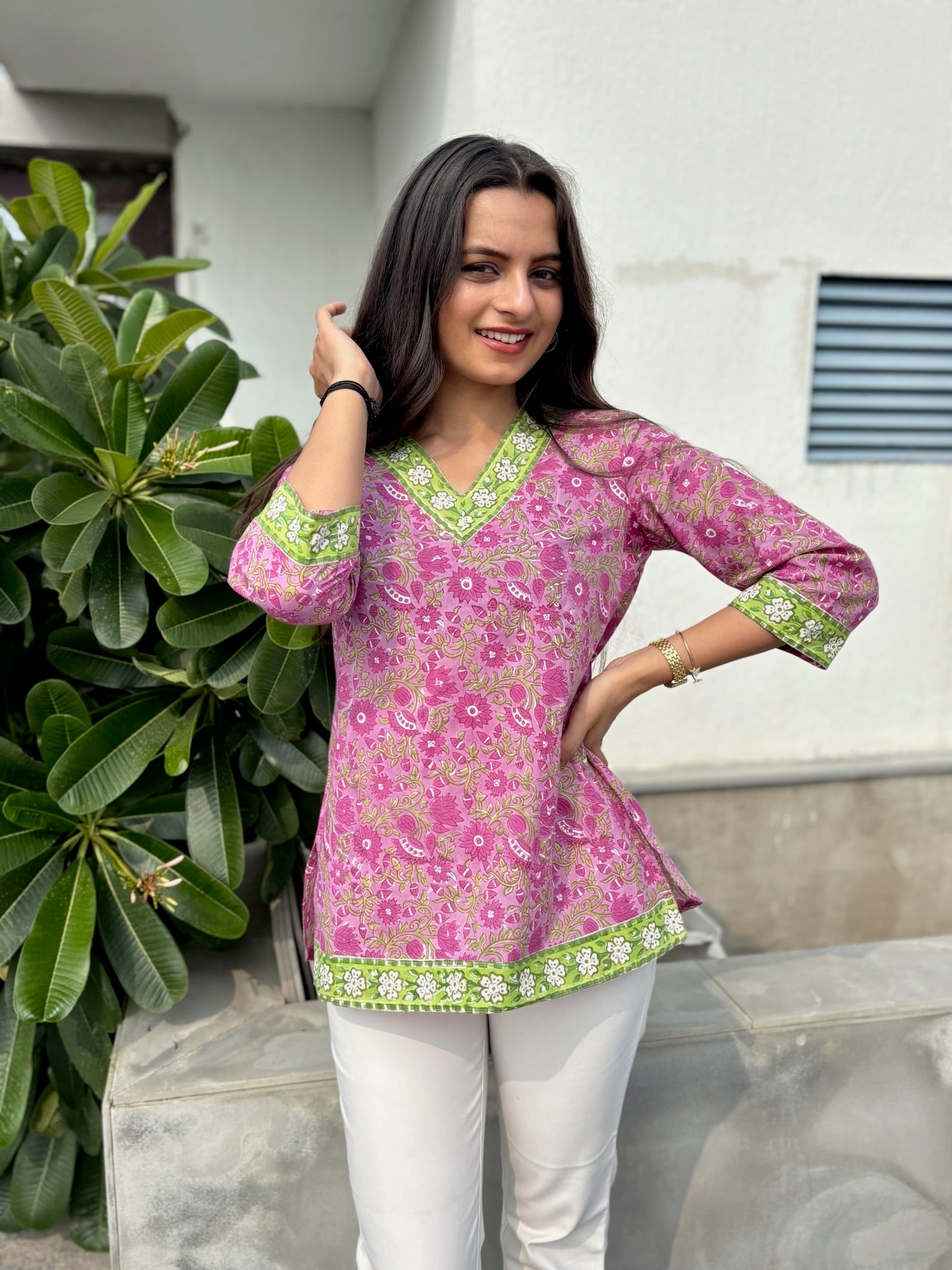 Sage Rose Short Kurti