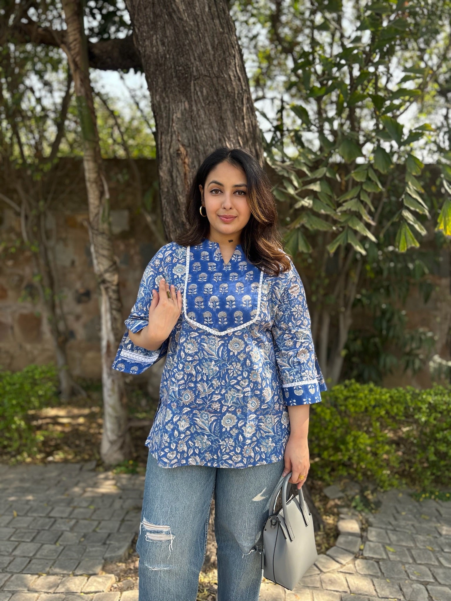 Jodhpur Yoke Short Kurti