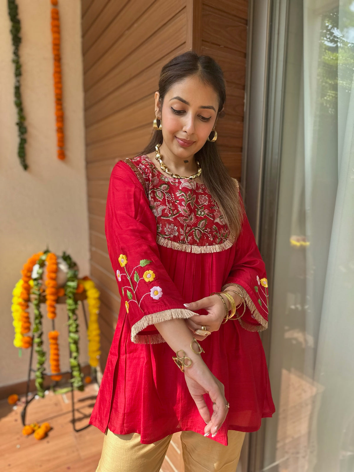 Rakta Yoke Short Kurta Set