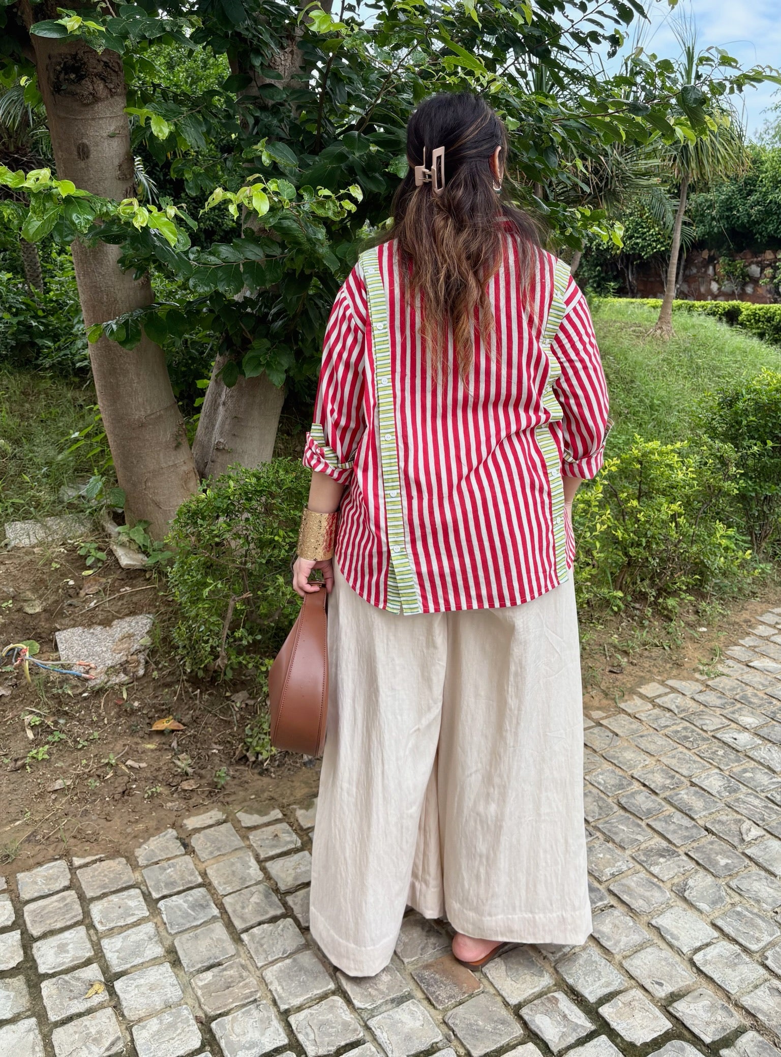 Limerick Red Multi Placket Shirt