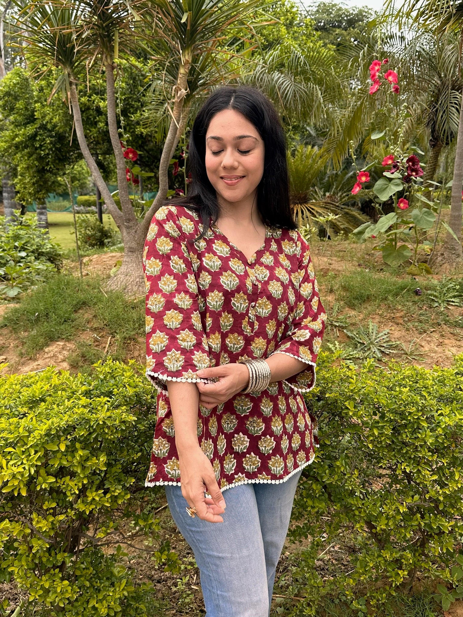 Bengal Lace Short Kurti