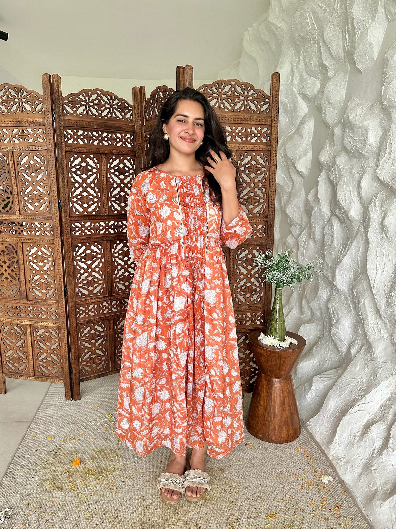 Amber Throne Mulmul Maxi Dress