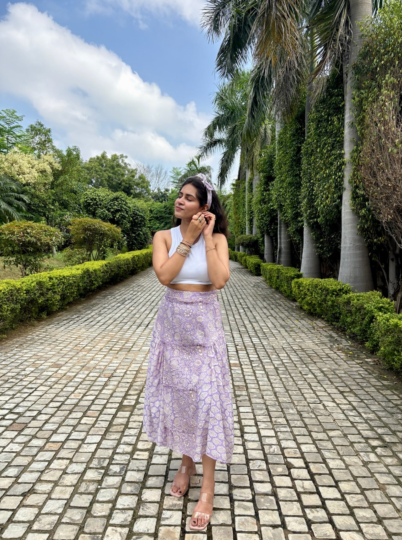French Lilac Hourglass Skirt