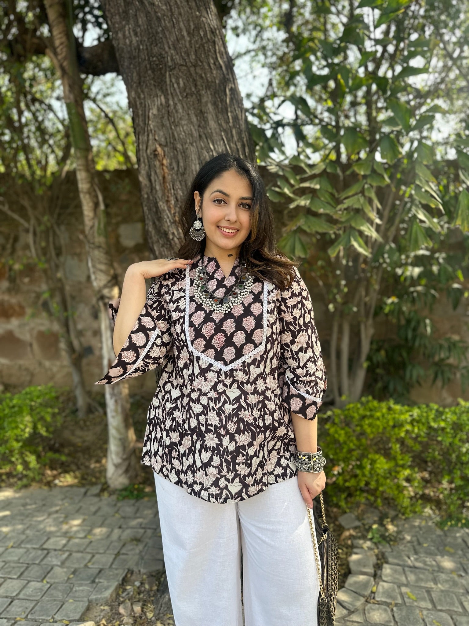 Andhra Yoke Short Kurti