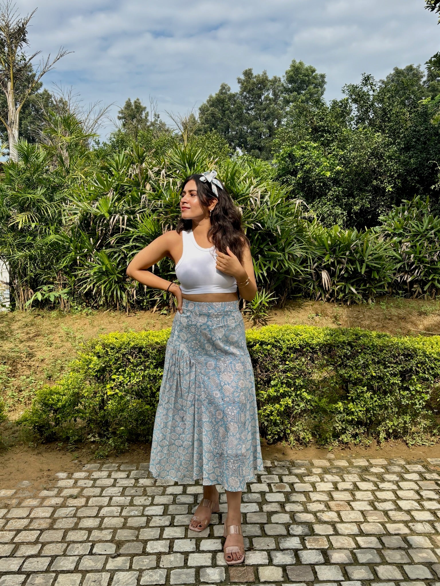 Seafoam Aqua Hourglass Skirt
