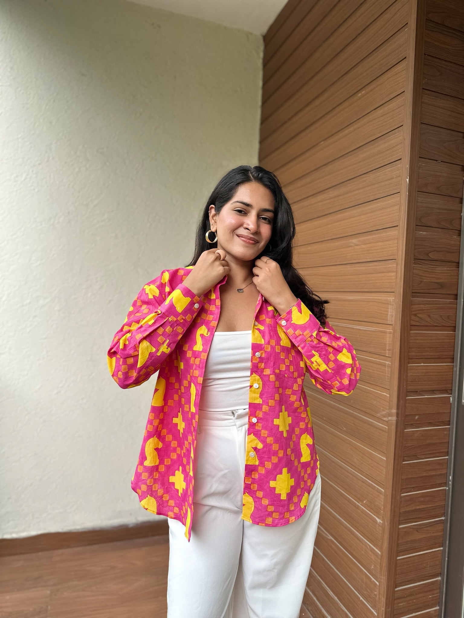 Exclusive Shatranj Yellow Shirt