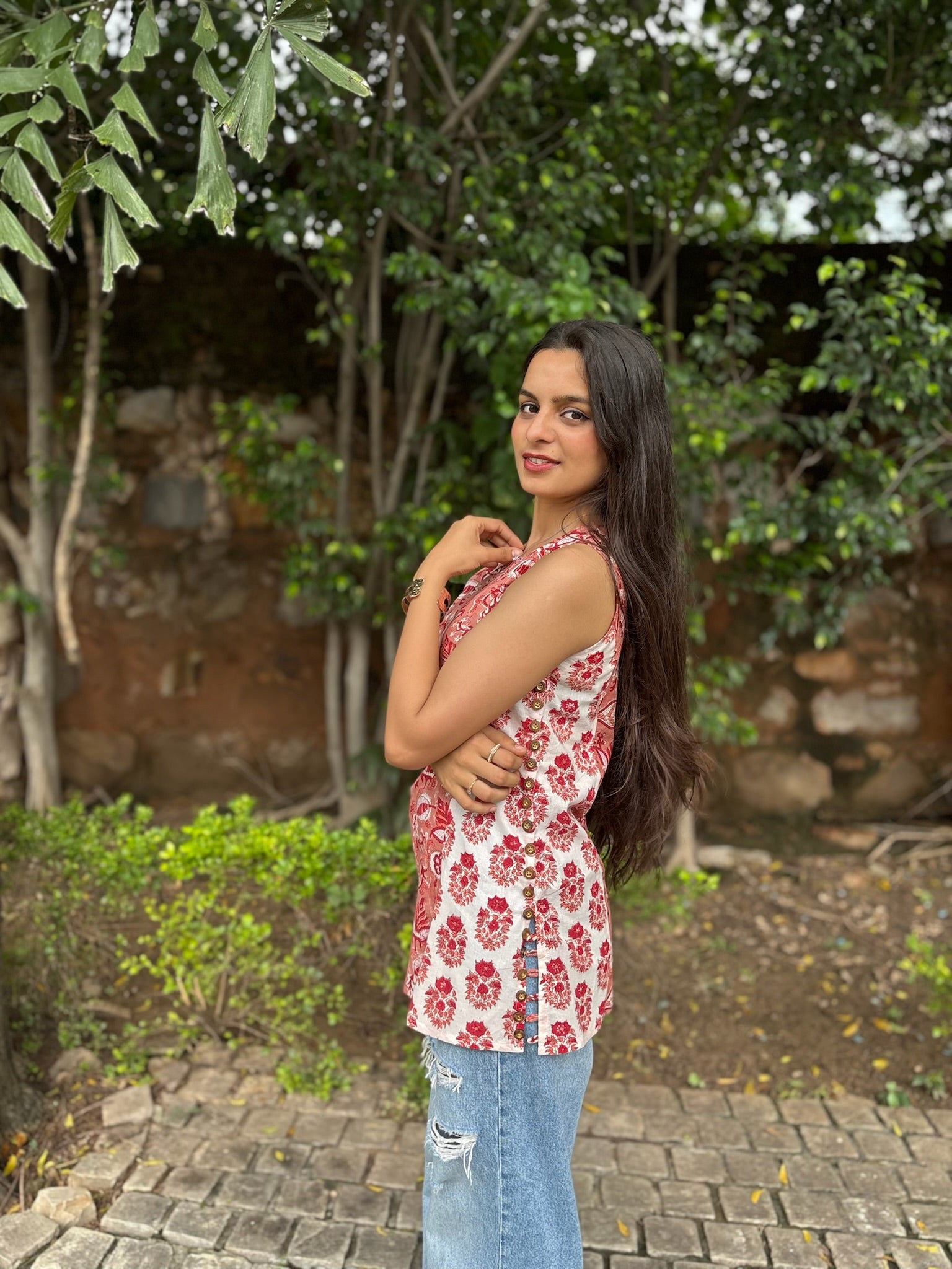 Dahlia Halter Short Kurti
