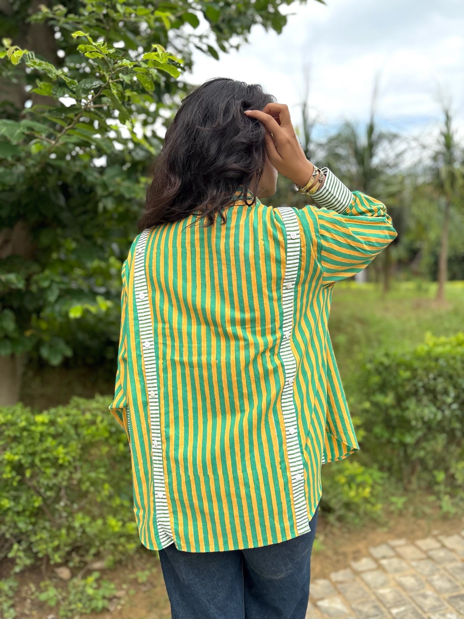 Sunlit Forest Multi Placket Shirt