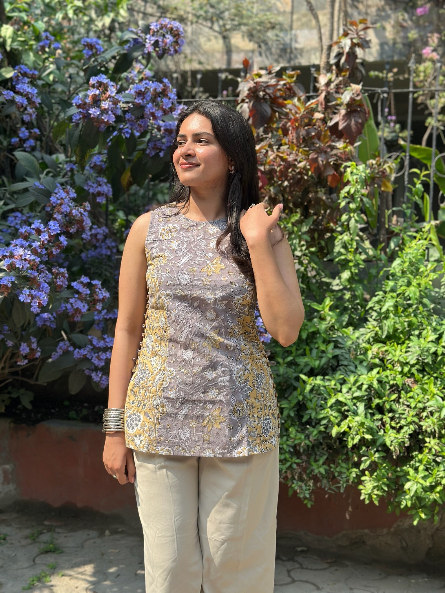 Peppercorn Halter Short Kurti