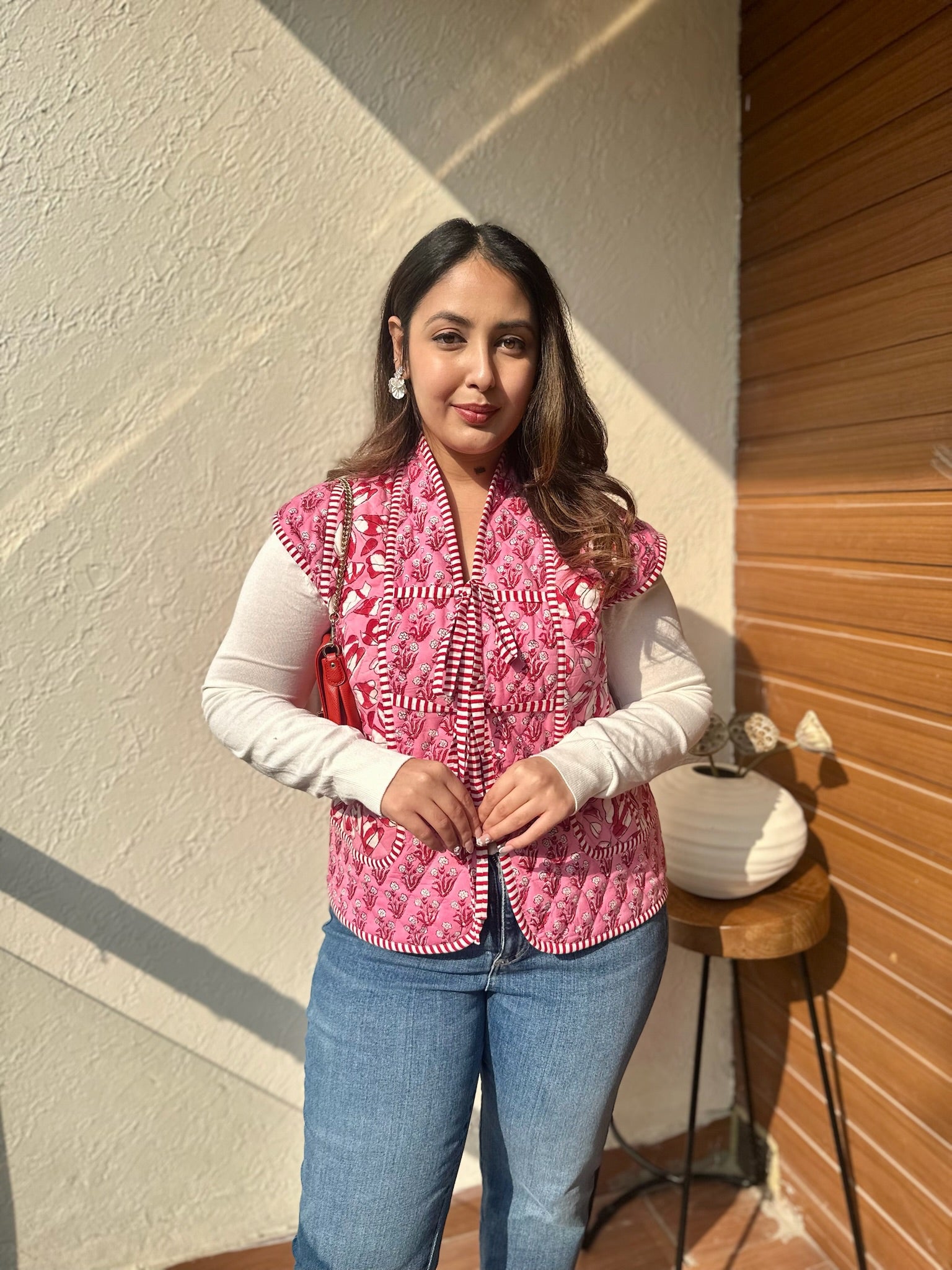 Tea Rose Pink Quilted Dual Jacket