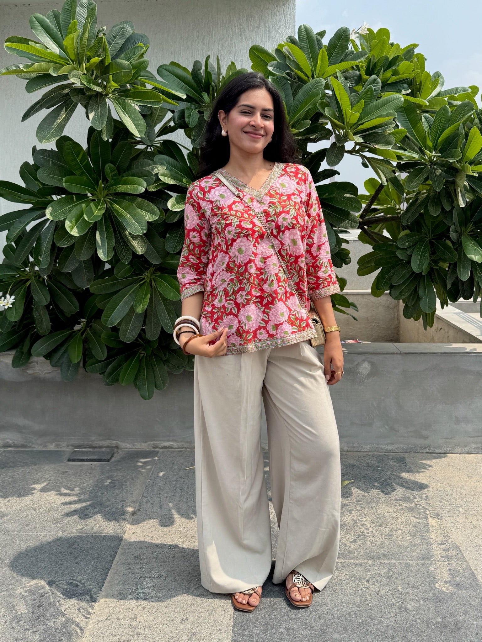 Alpenglow Pink Short Kurti