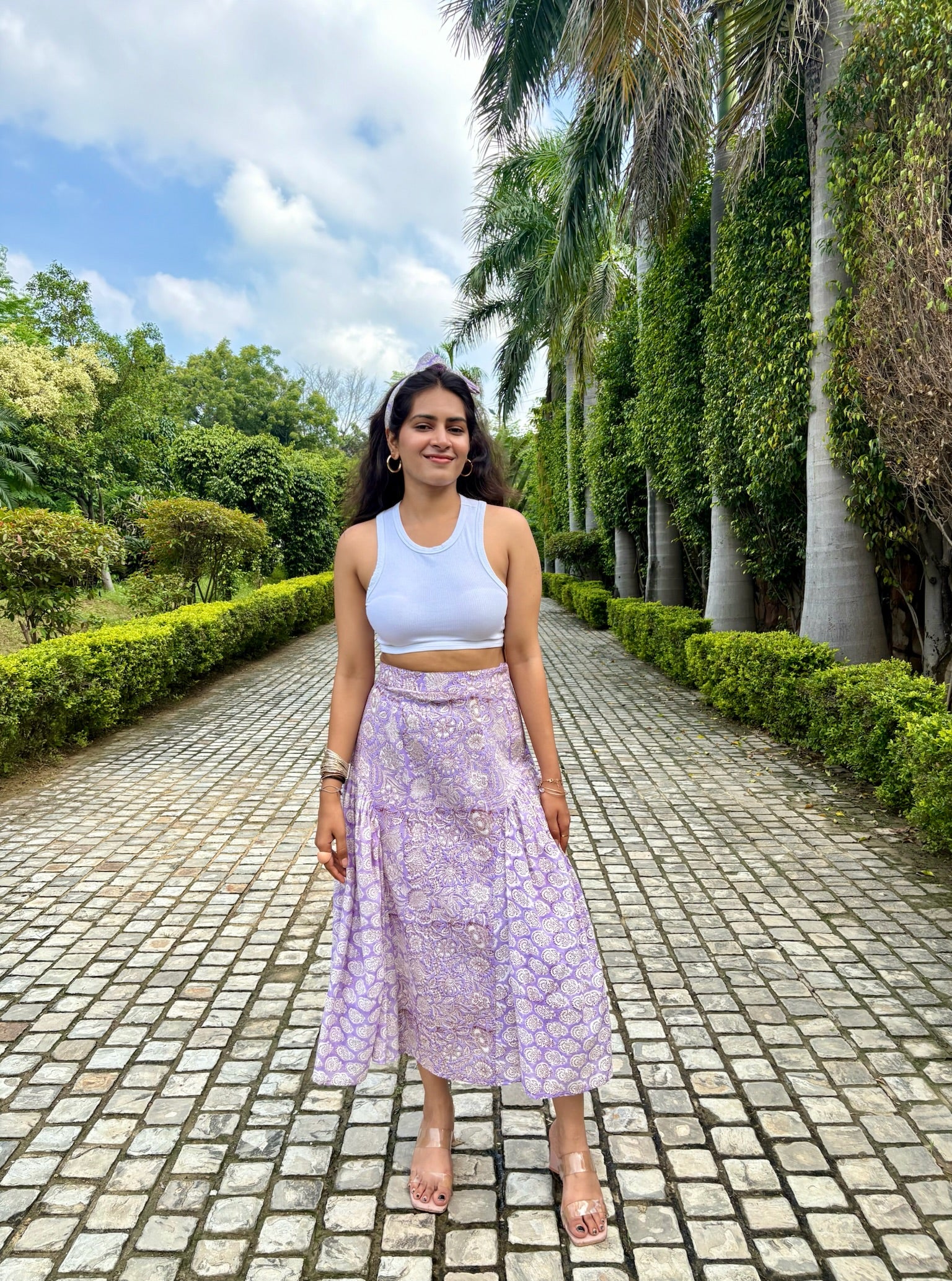 French Lilac Hourglass Skirt