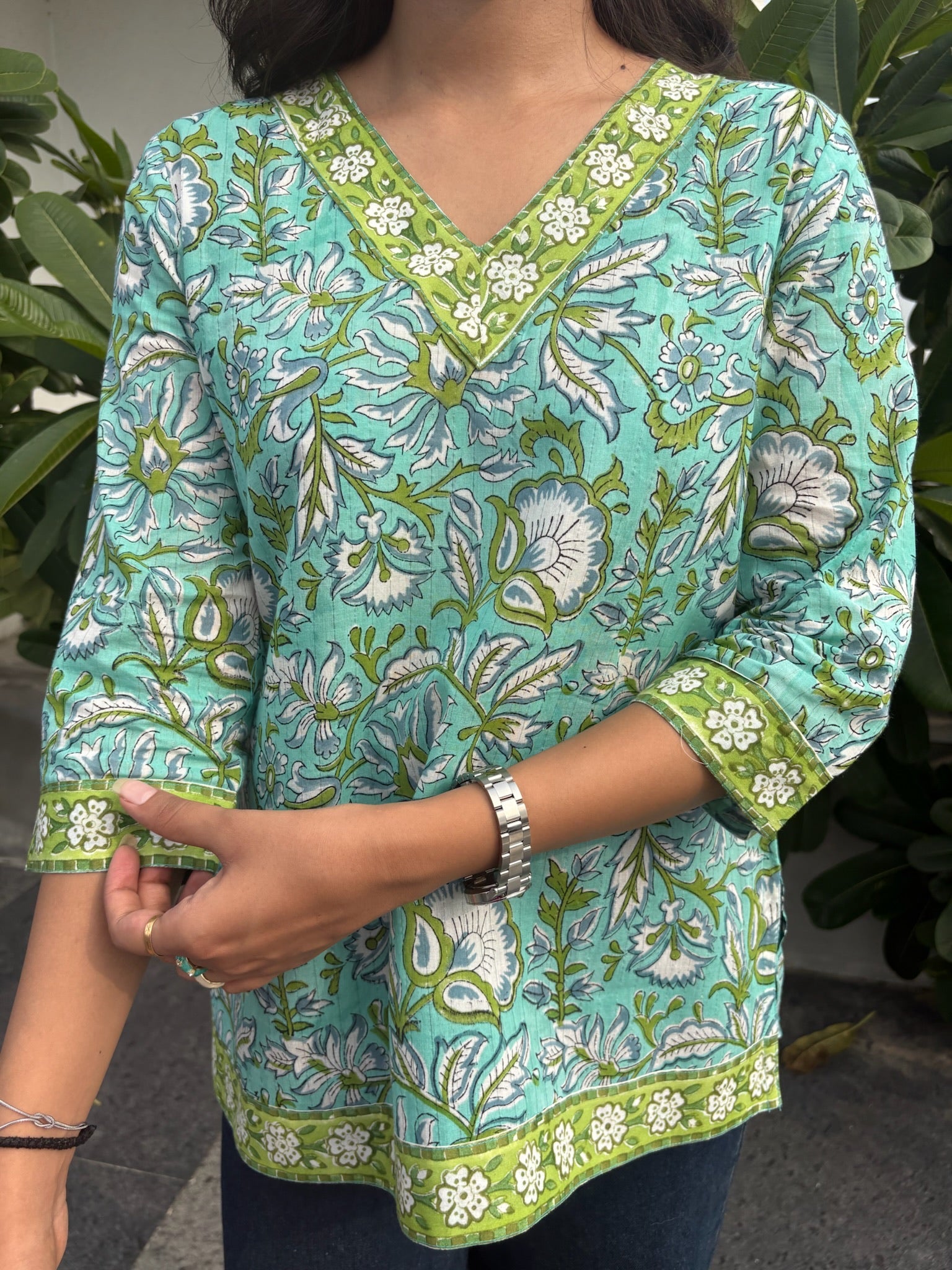 Azure Green Short Kurti