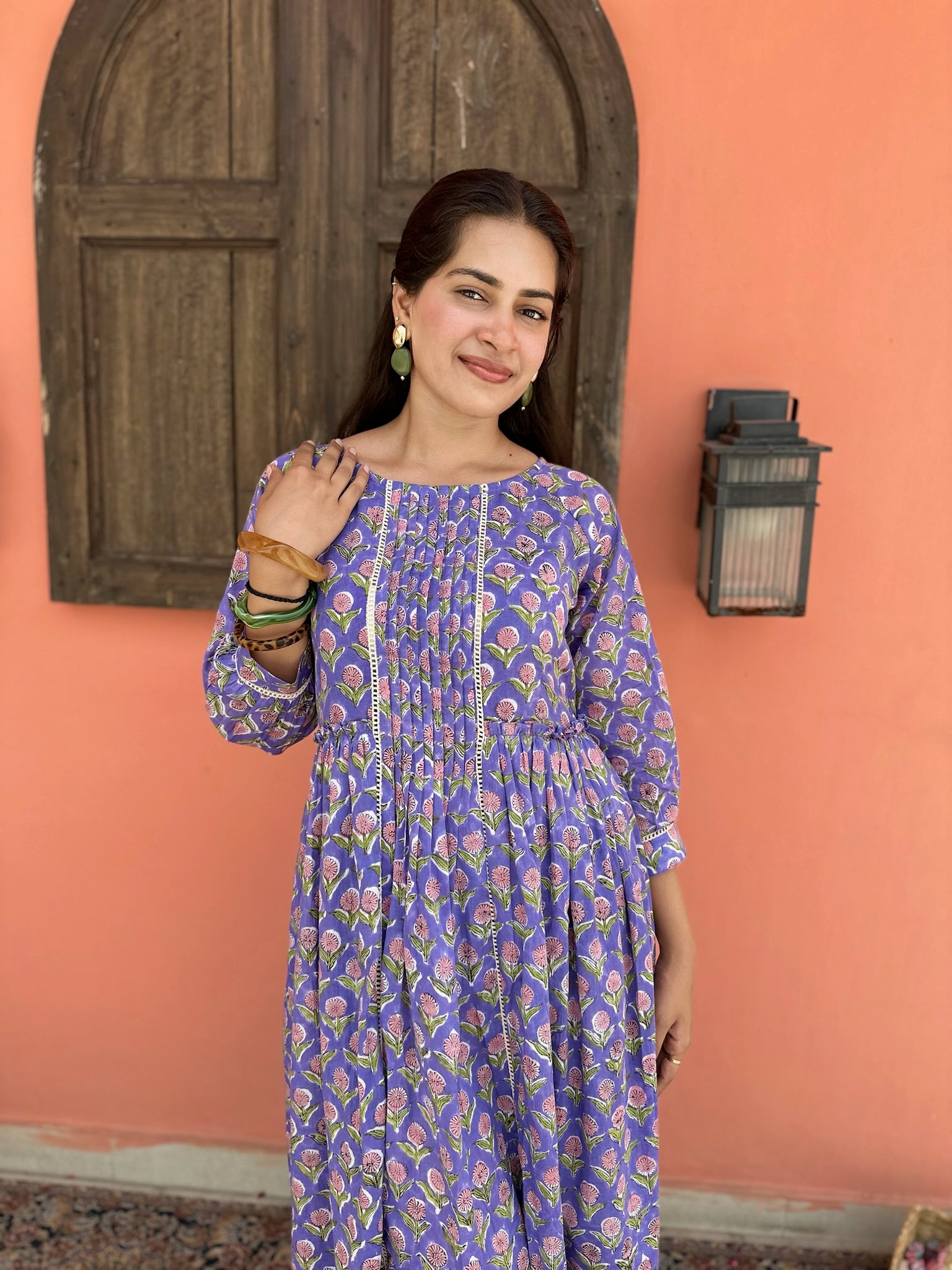 Imperial Mulberry Mulmul Maxi Dress