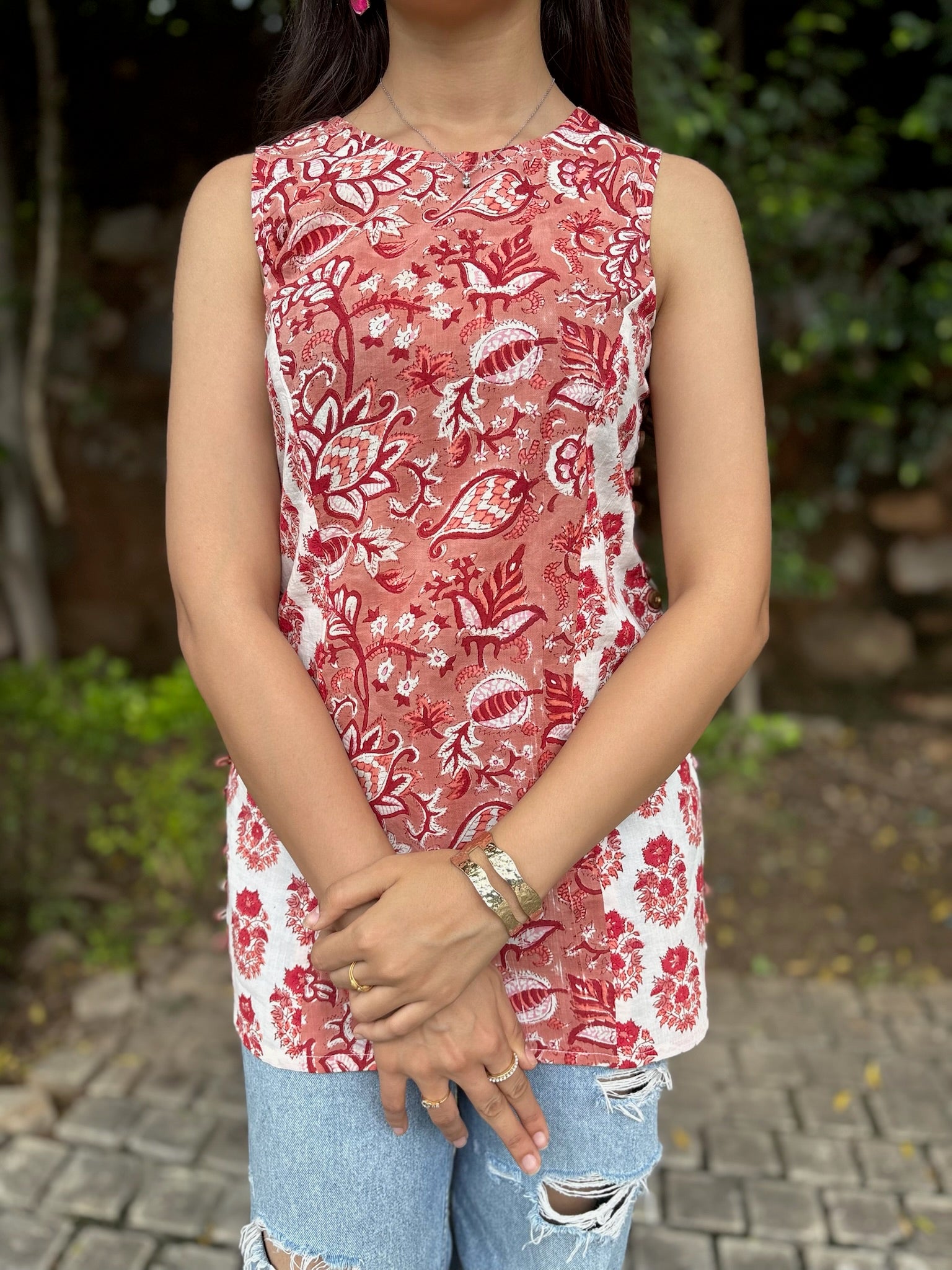 Dahlia Halter Short Kurti