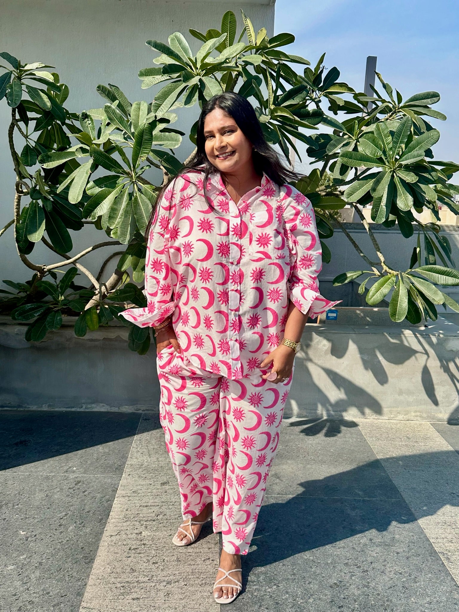 Sun and Moon Pink Co-ord Set