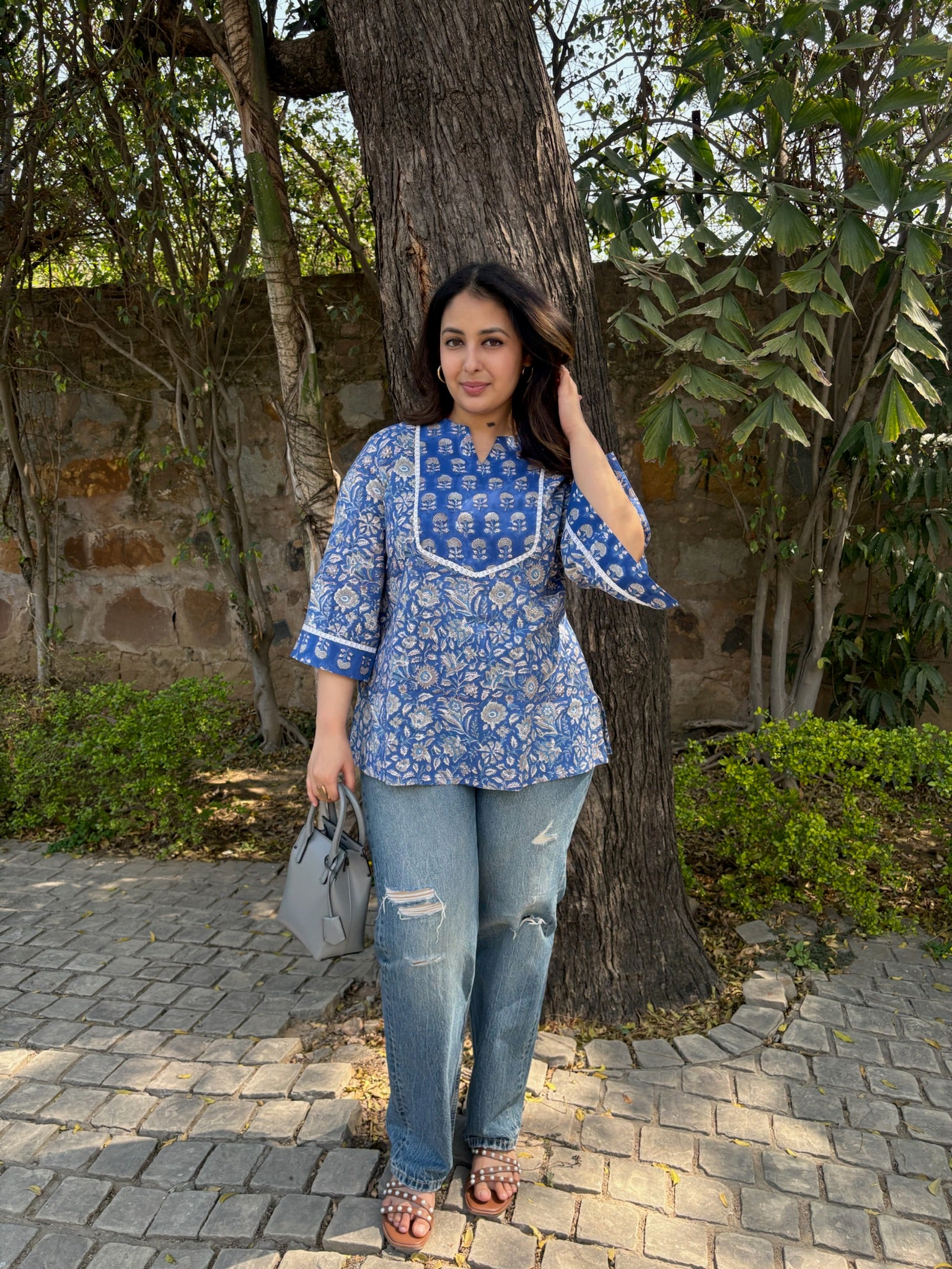 Jodhpur Yoke Short Kurti