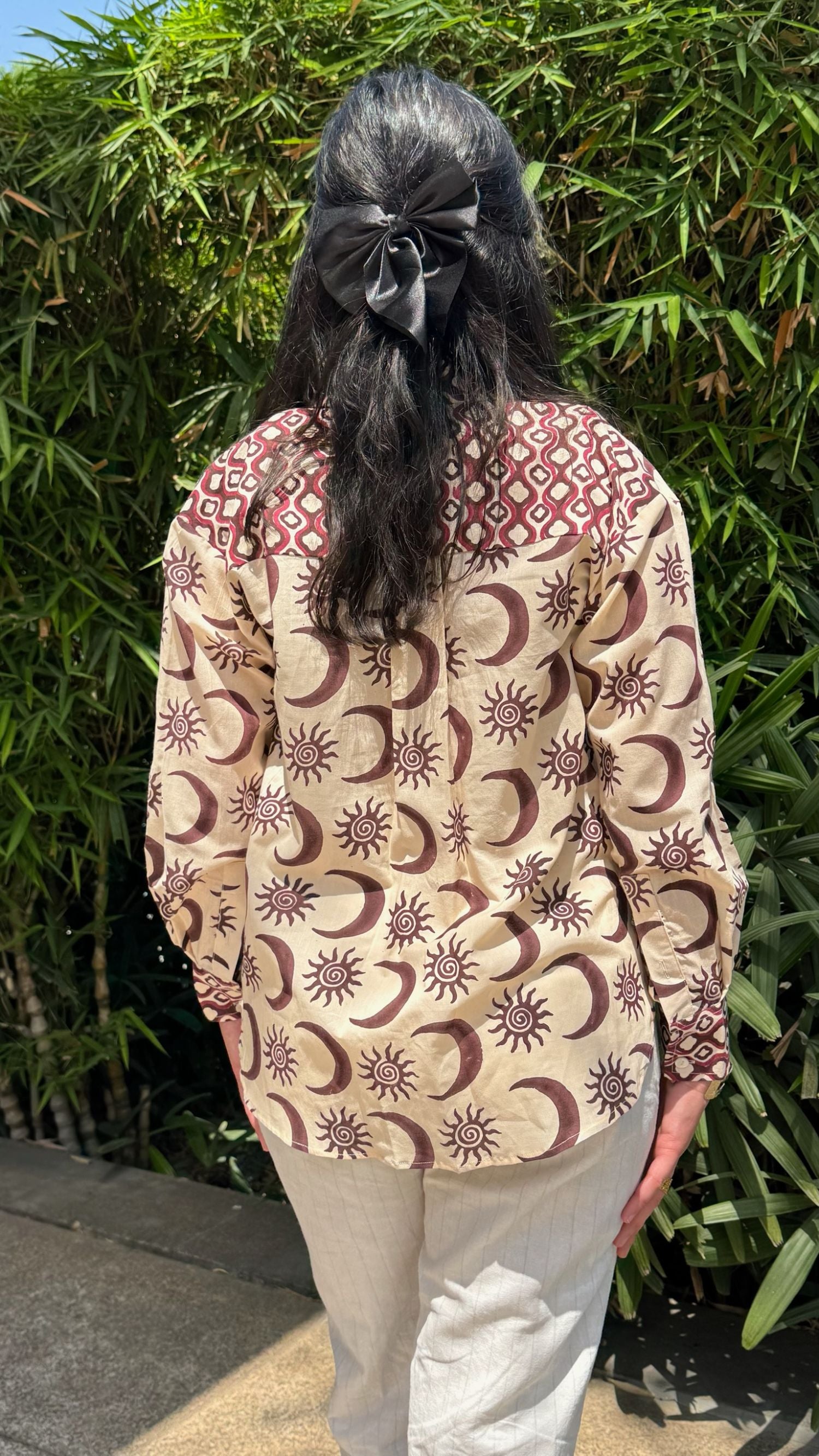 Sun And Moon Brown Clover Shirt