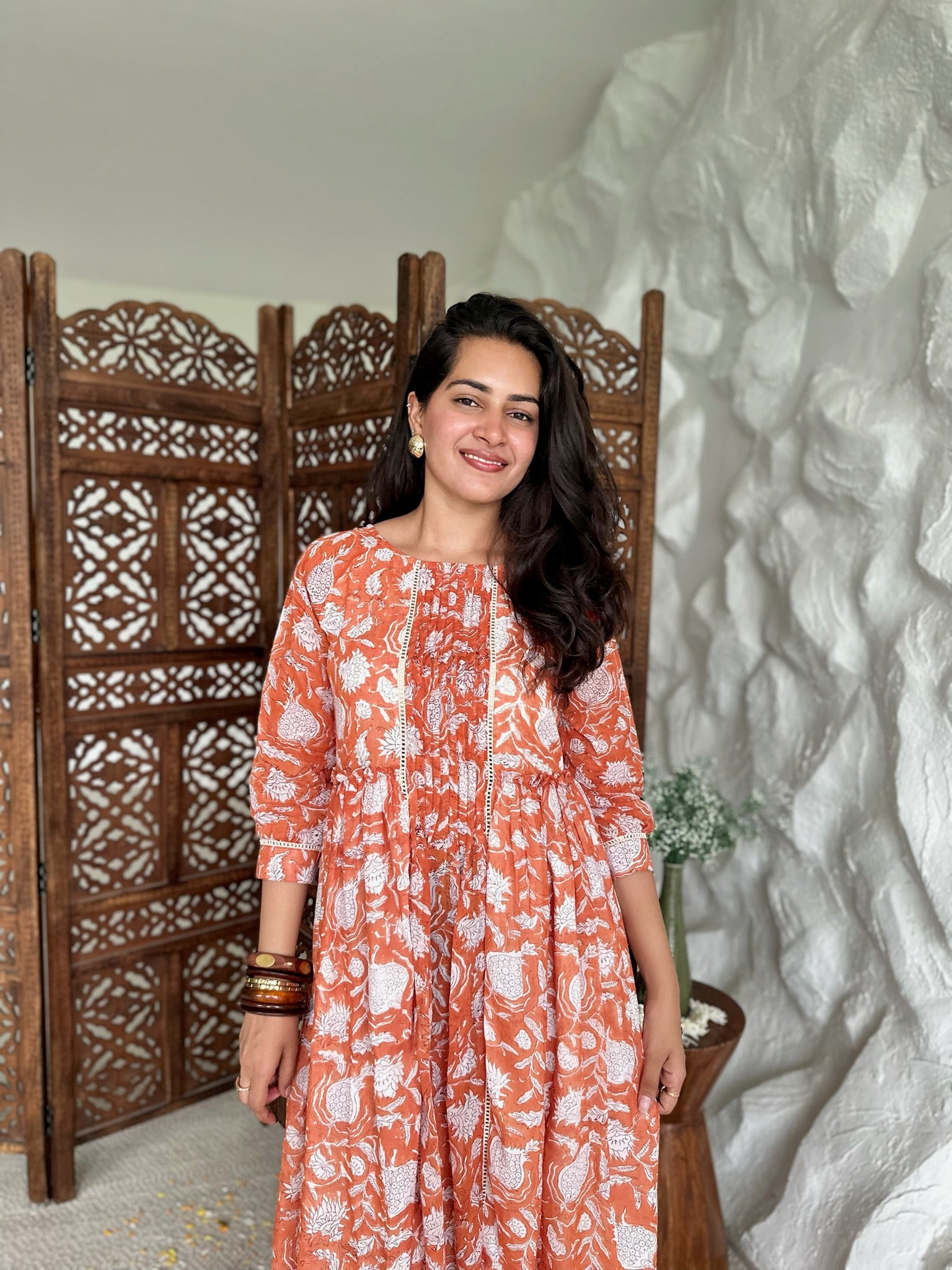 Amber Throne Mulmul Maxi Dress