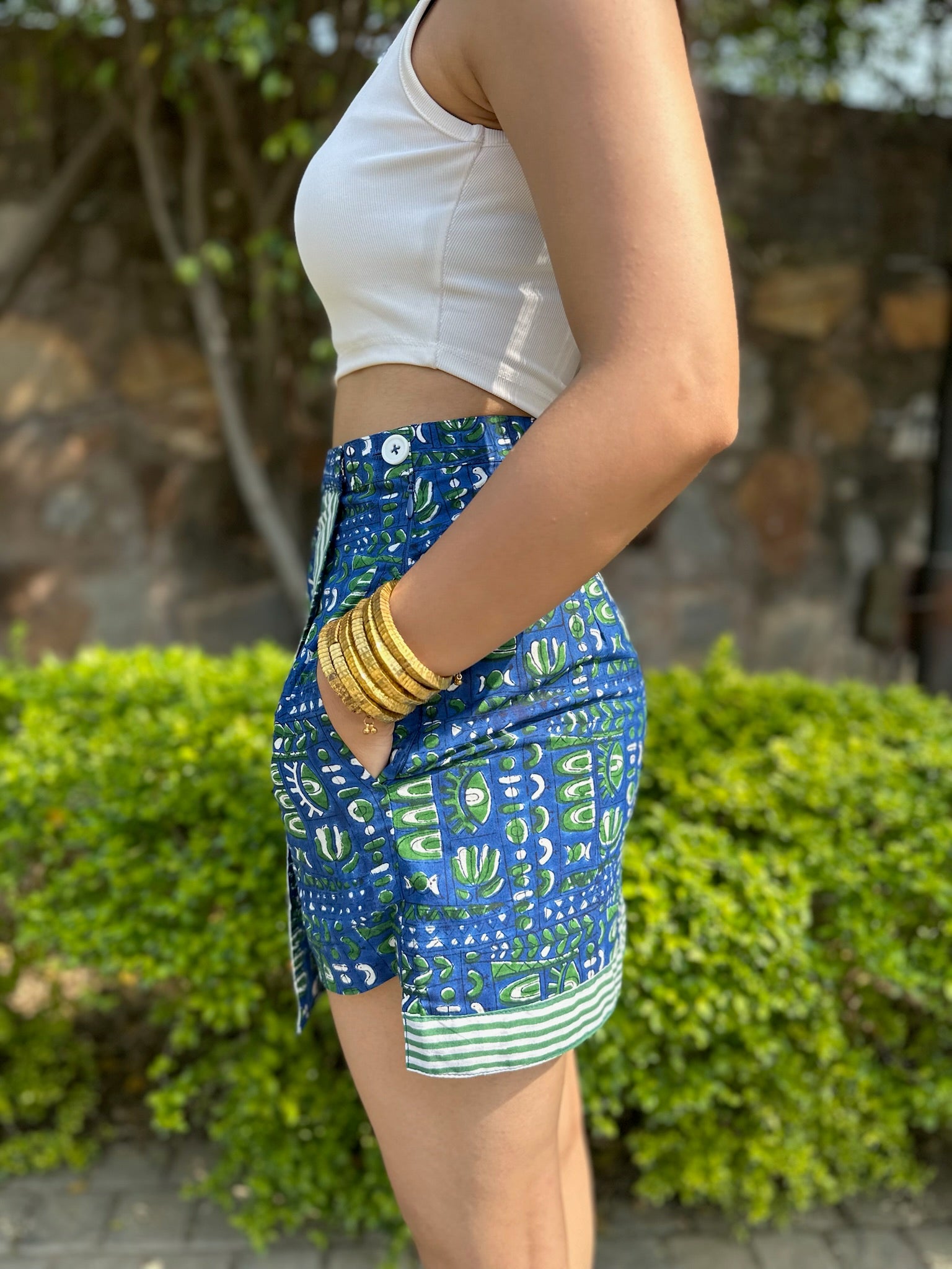 Sapphire Forest Print Skort