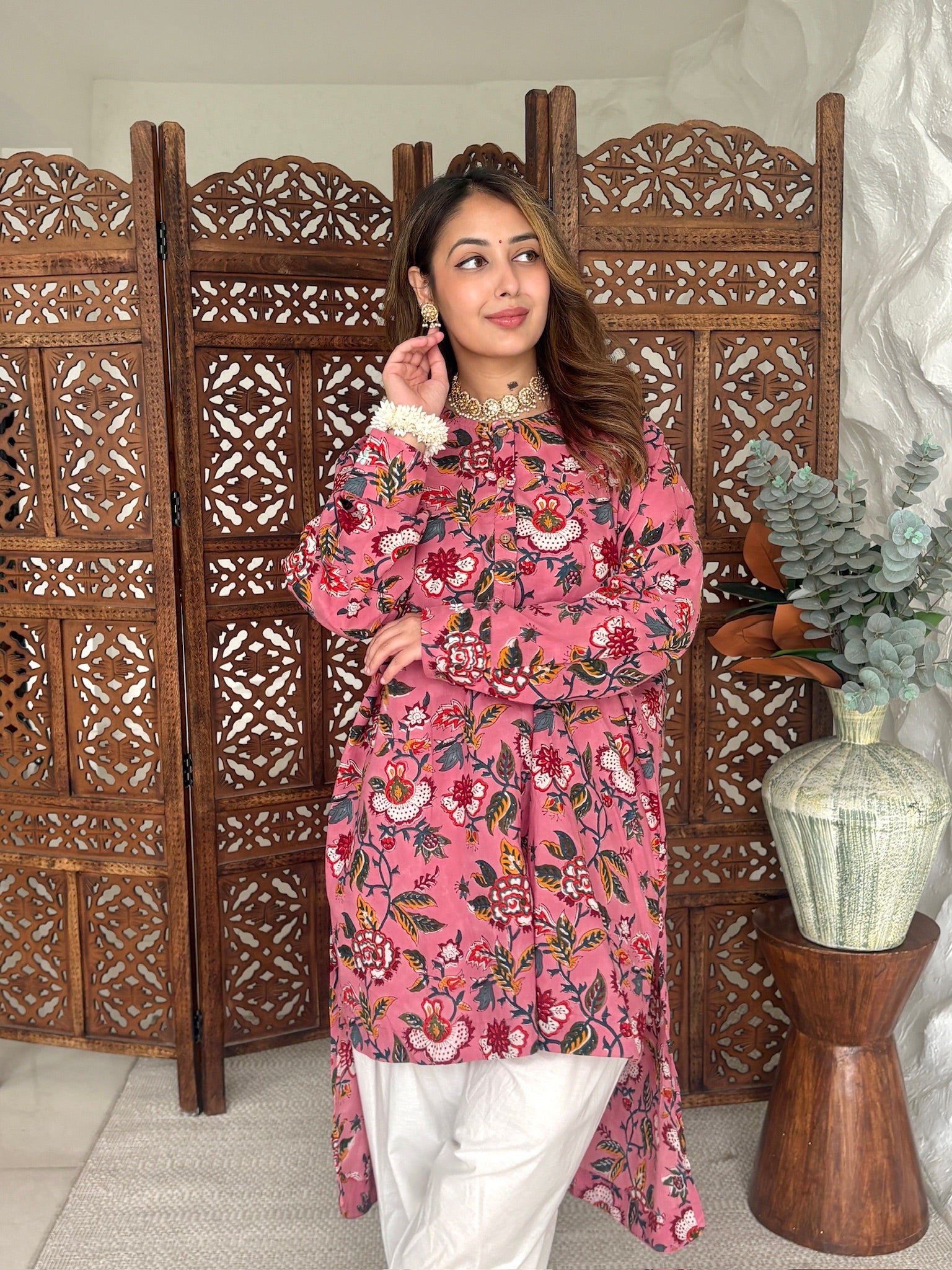 Sakura Pearl Mulmul Co-Ord Set