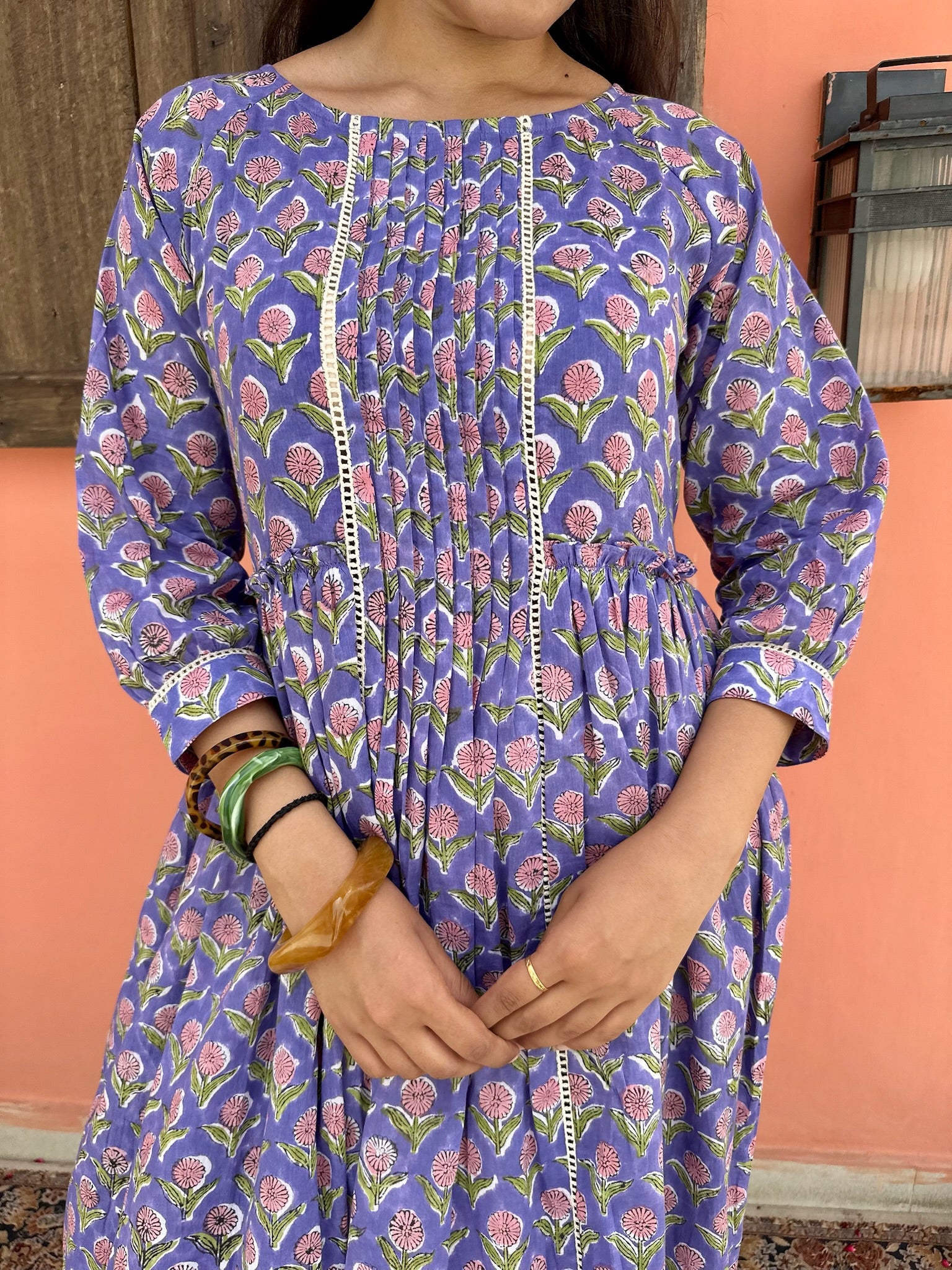 Imperial Mulberry Mulmul Maxi Dress
