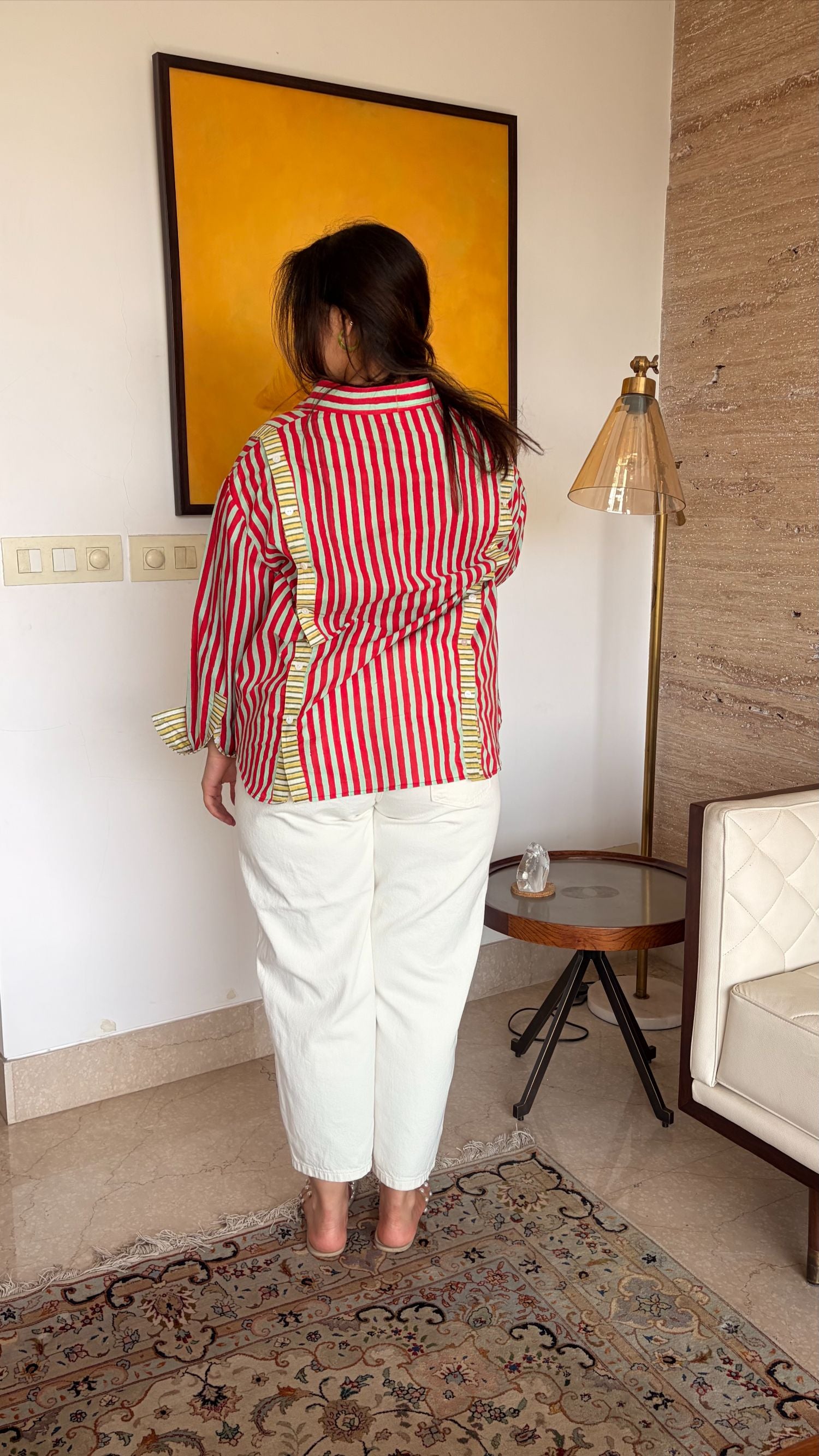 Limerick Red Multi Placket Shirt