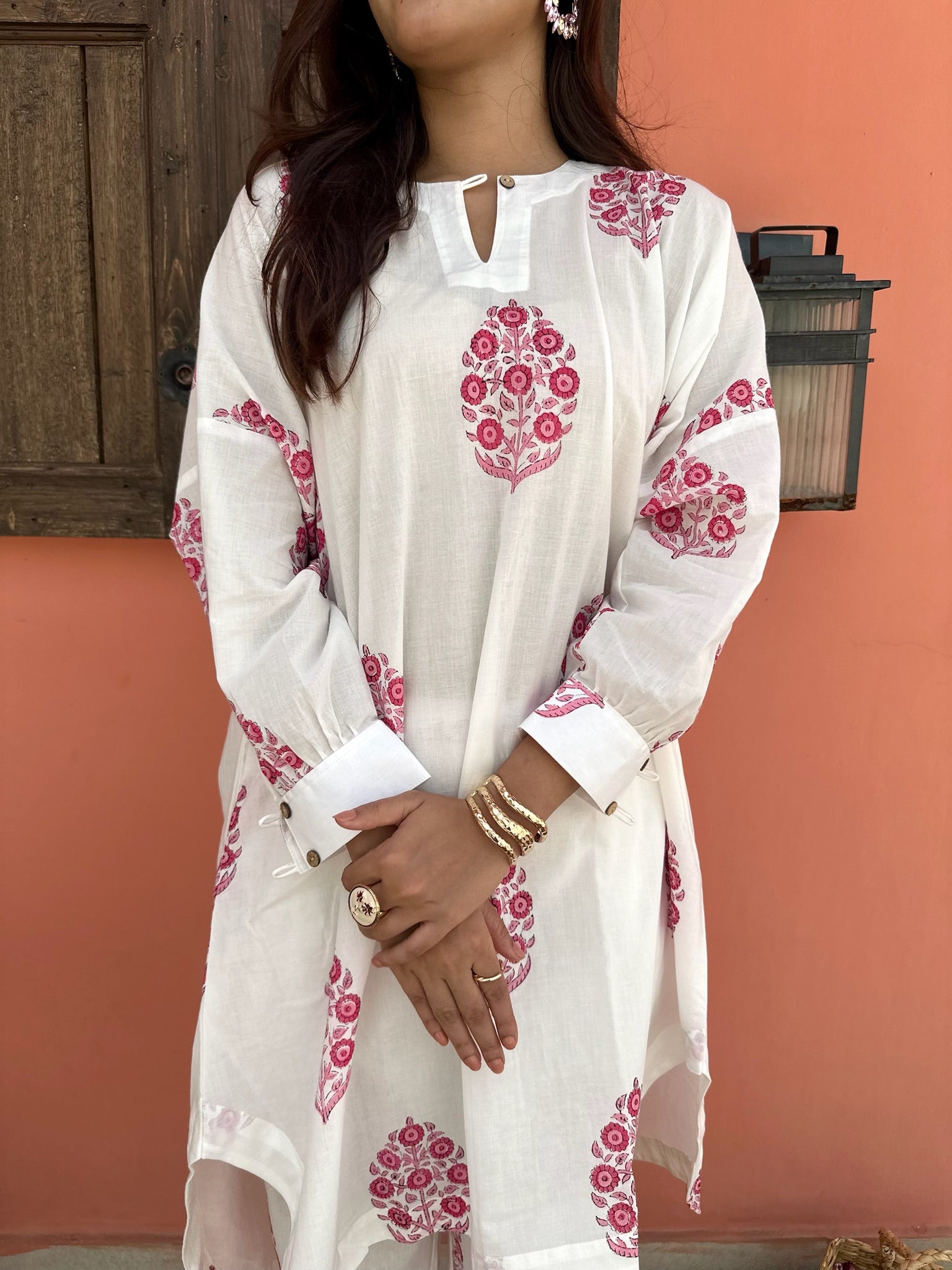 Boxy Kumudini Pink Co-Ord Set