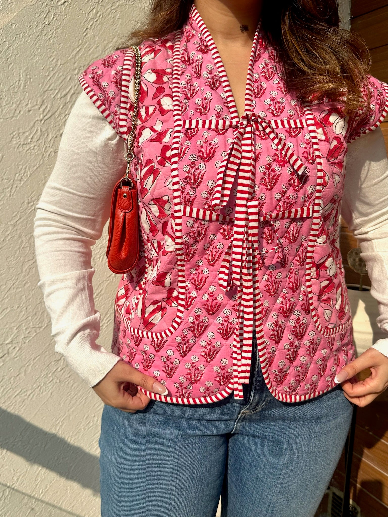 Tea Rose Pink Quilted Dual Jacket