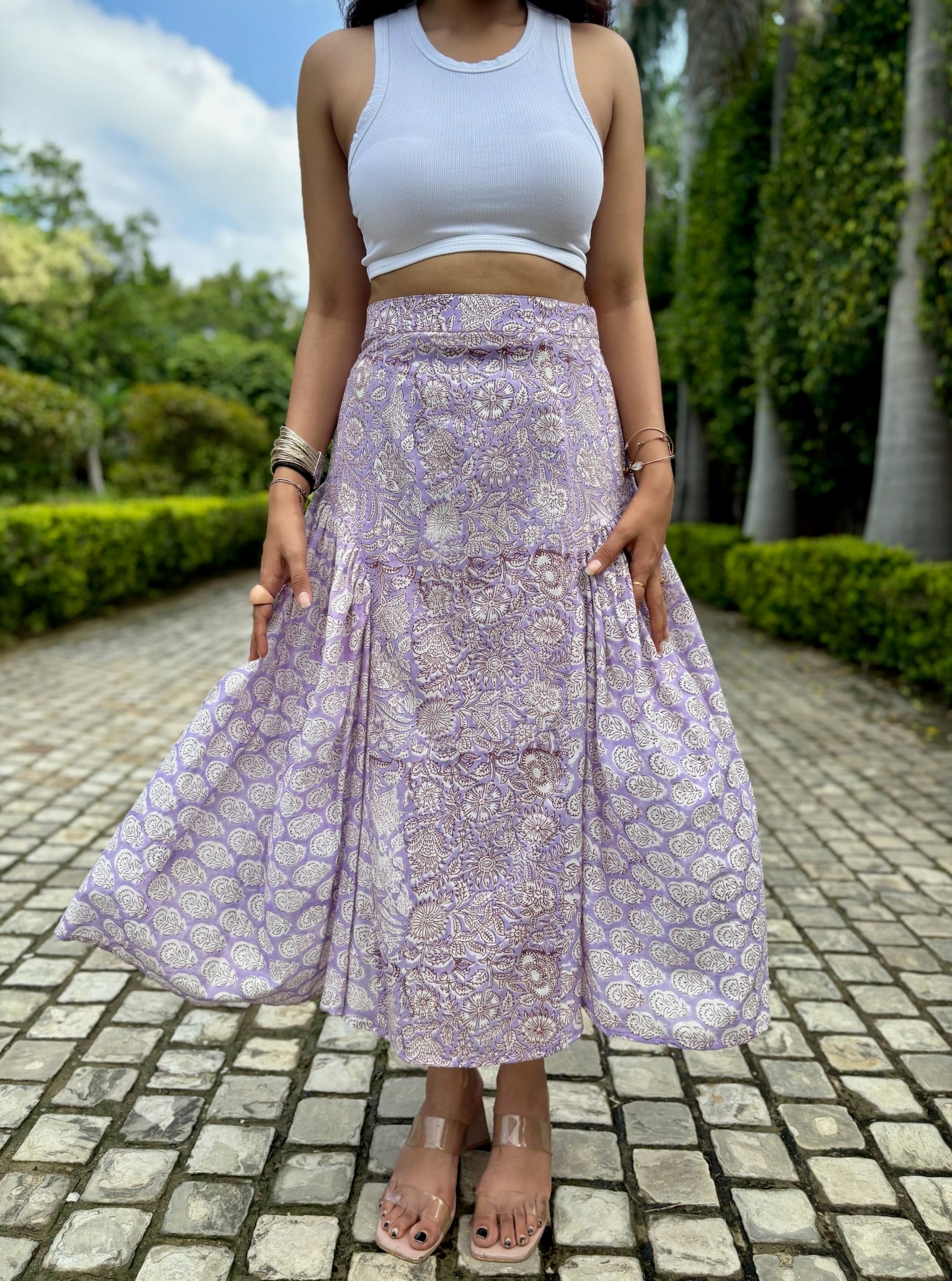 French Lilac Hourglass Skirt