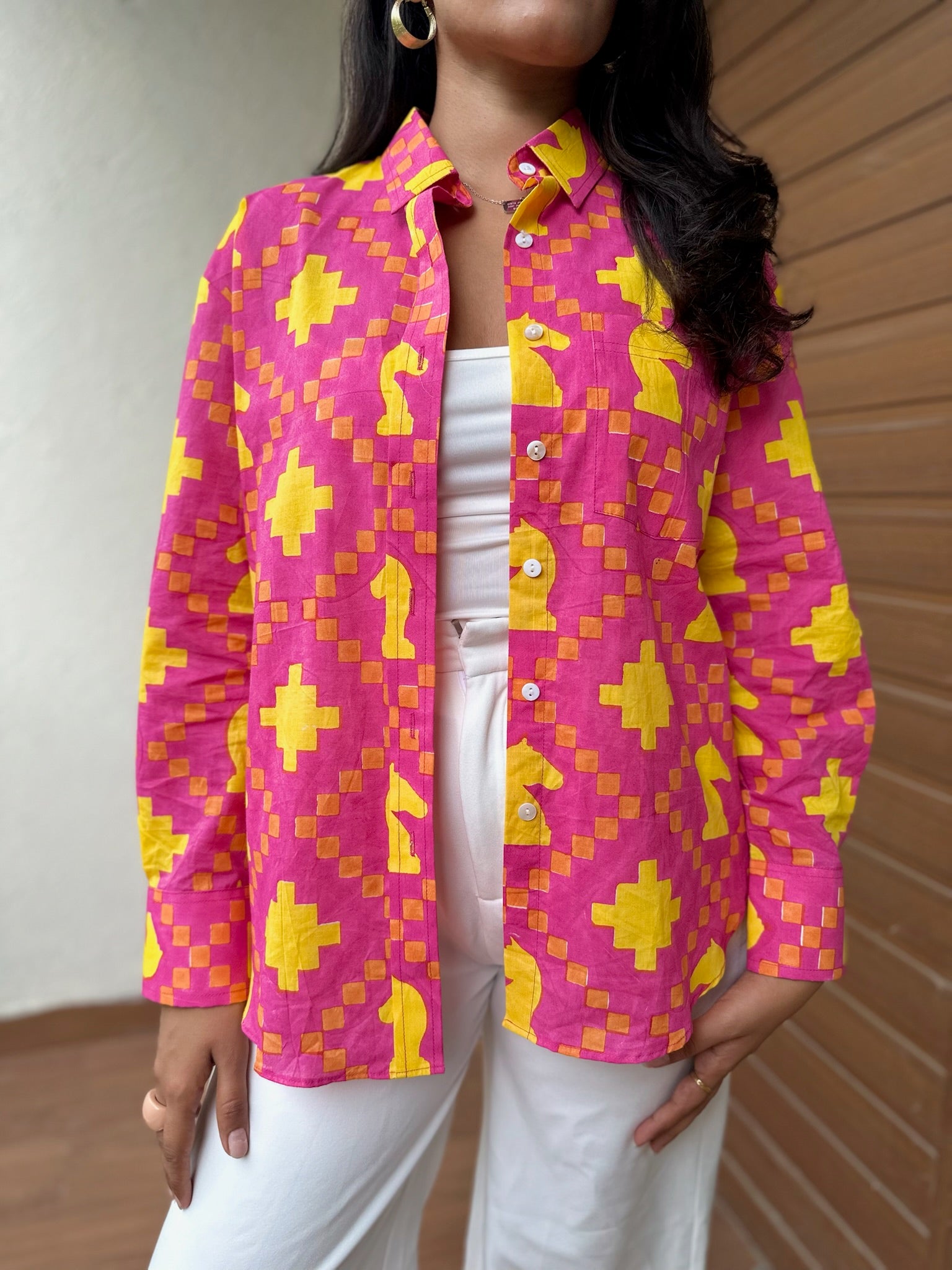 Exclusive Shatranj Yellow Shirt