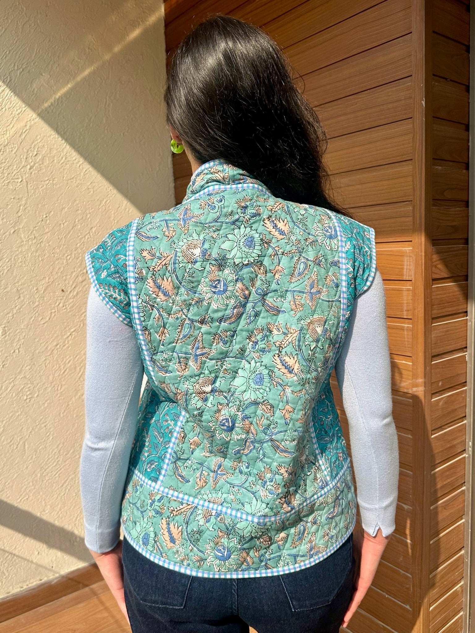 Feather Blue Quilted Dual Jacket