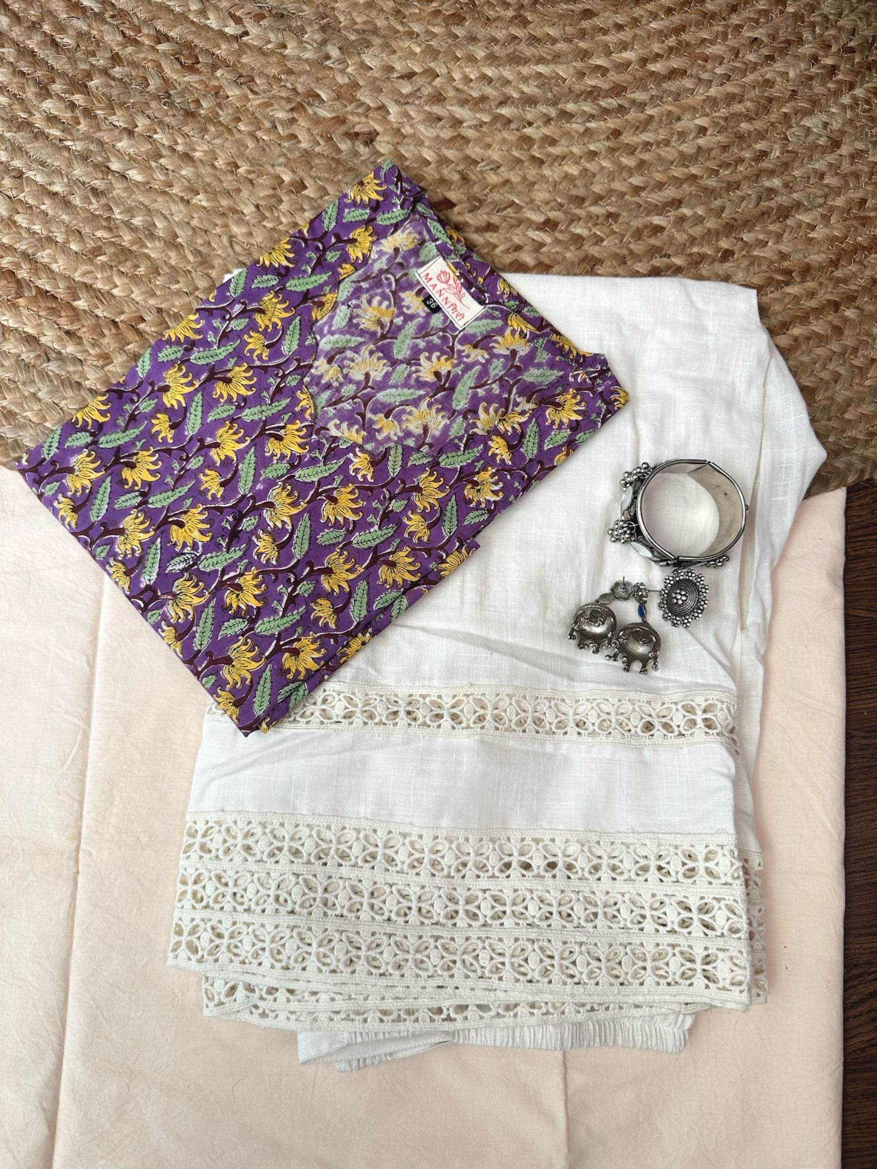 Grape Purple Long Kurta