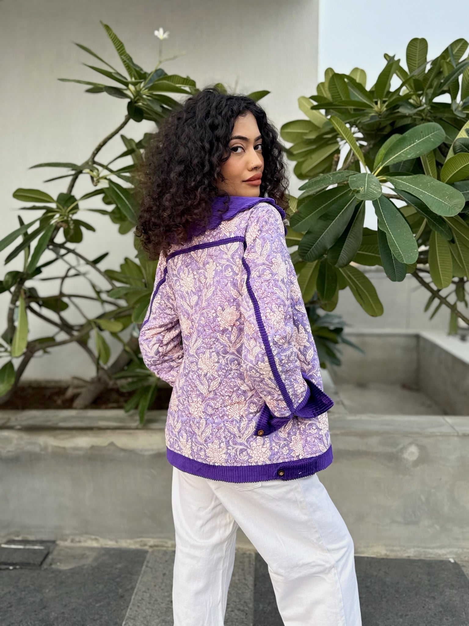 Wisteria Purple Corduroy Jacket