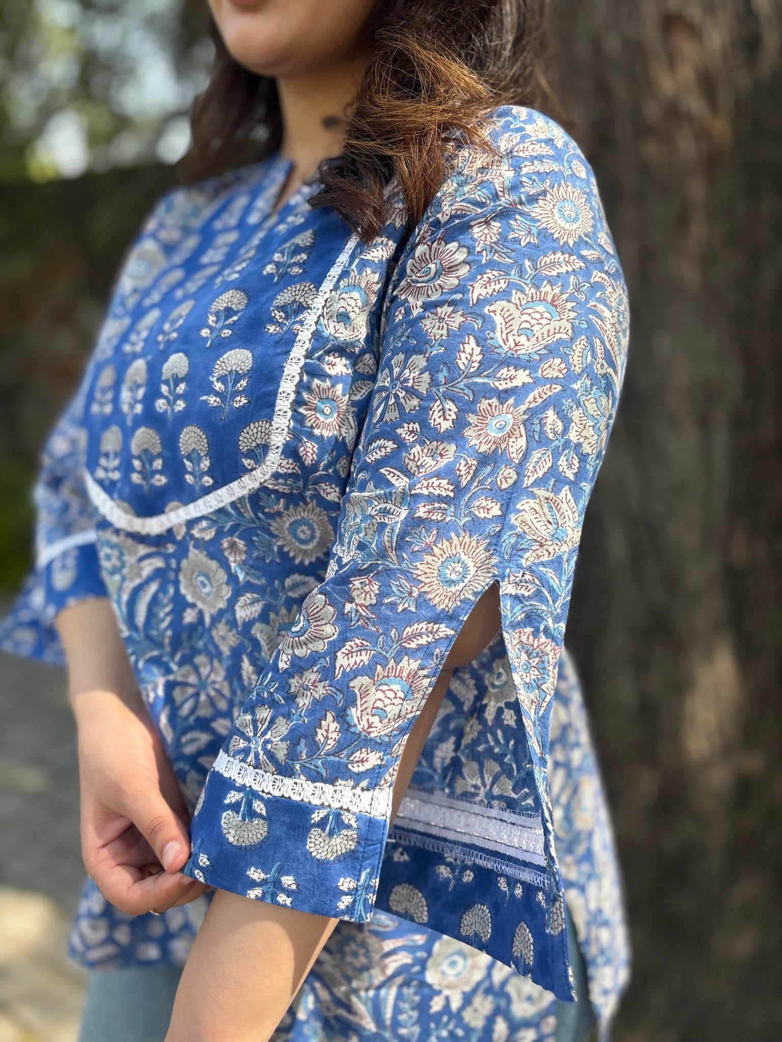 Jodhpur Yoke Short Kurti