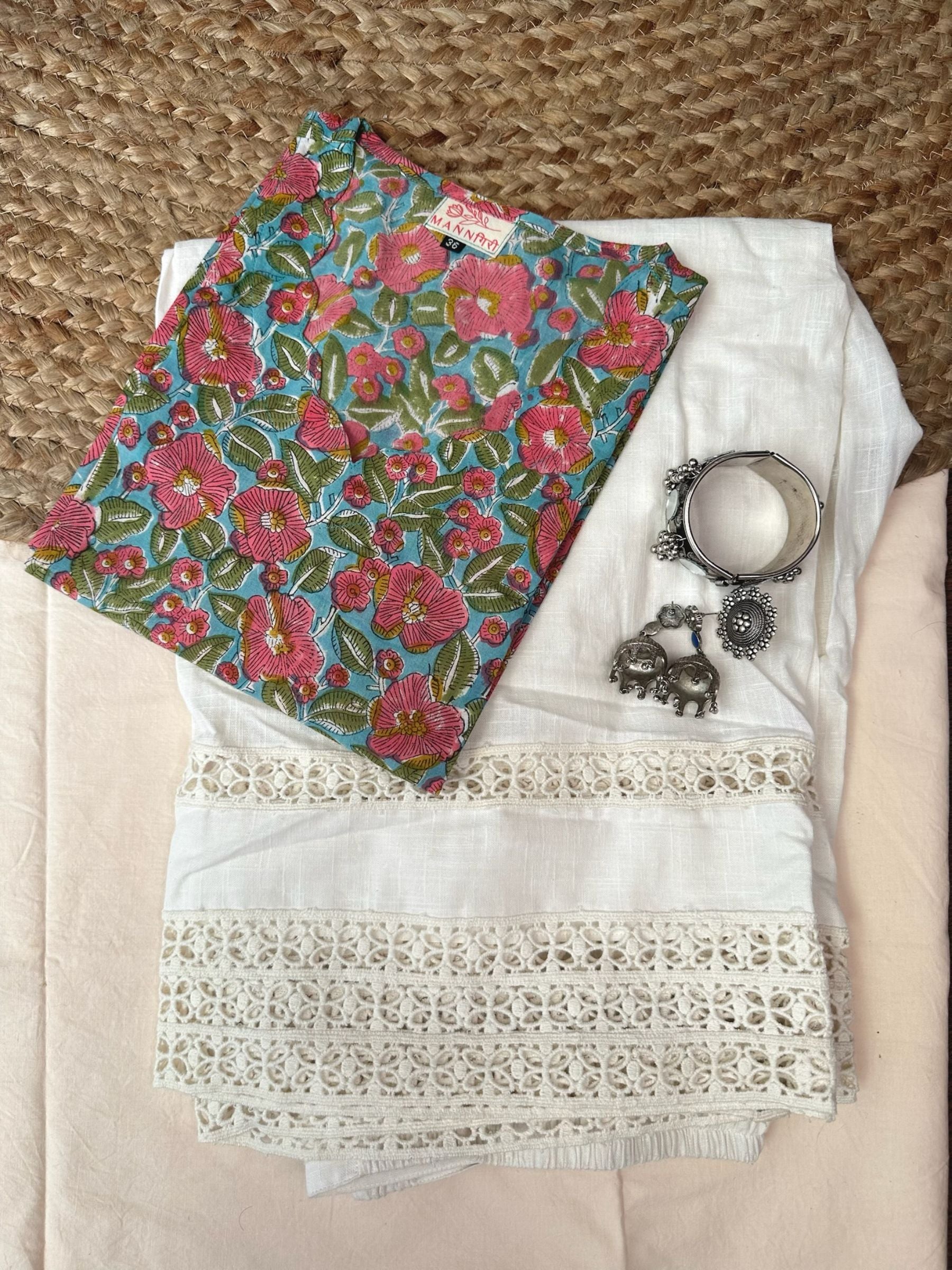 Tiffany Blue Long Kurta