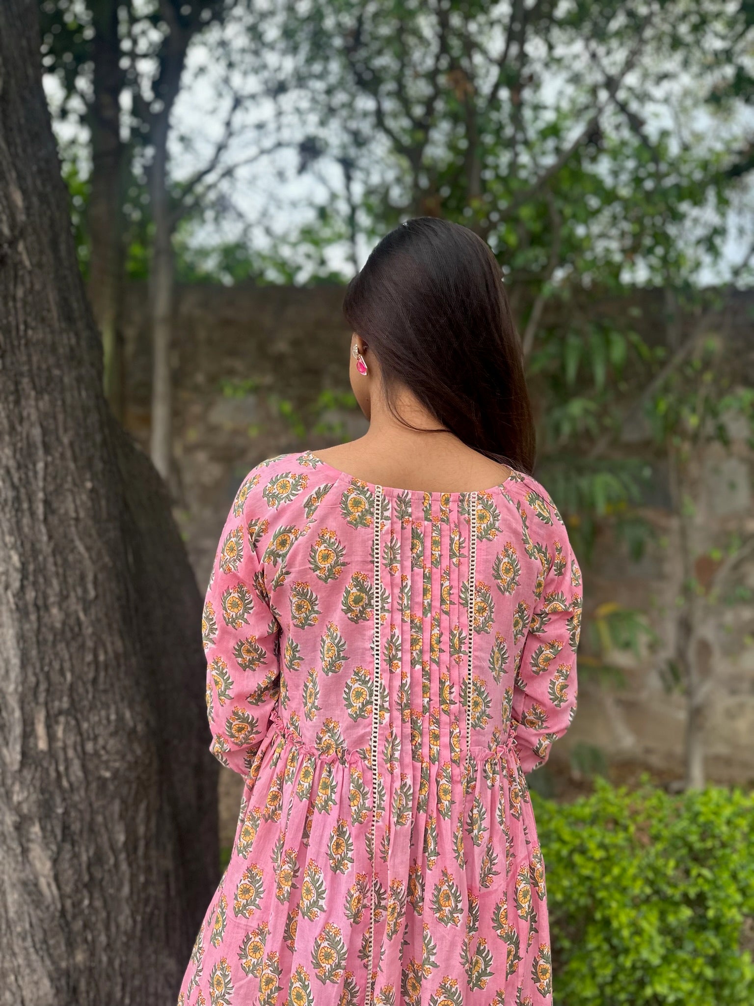 Barbie Pink Mulmul Maxi Dress